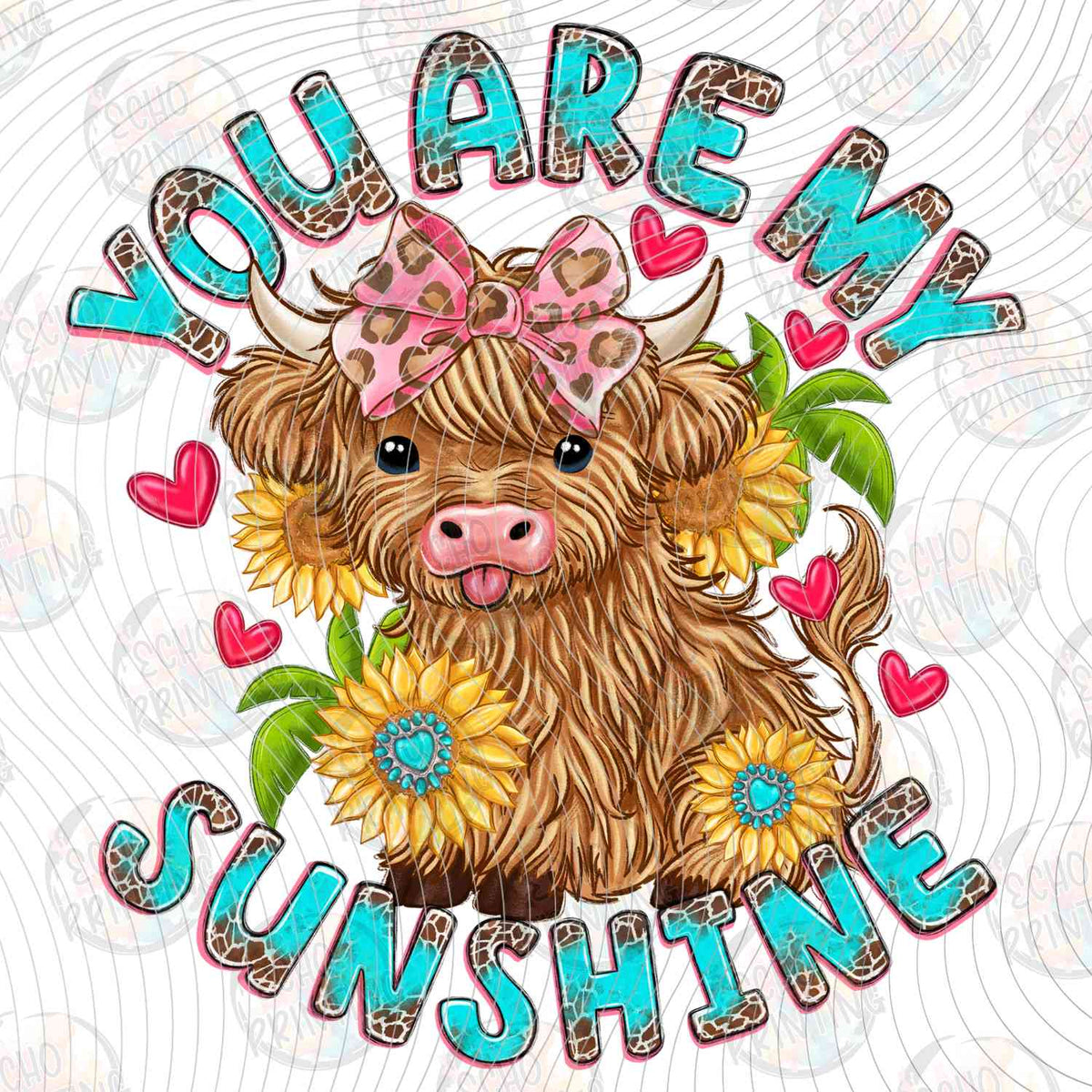 MHSM 479 - YOU ARE MY SUNSHINE HIGHLAND COW