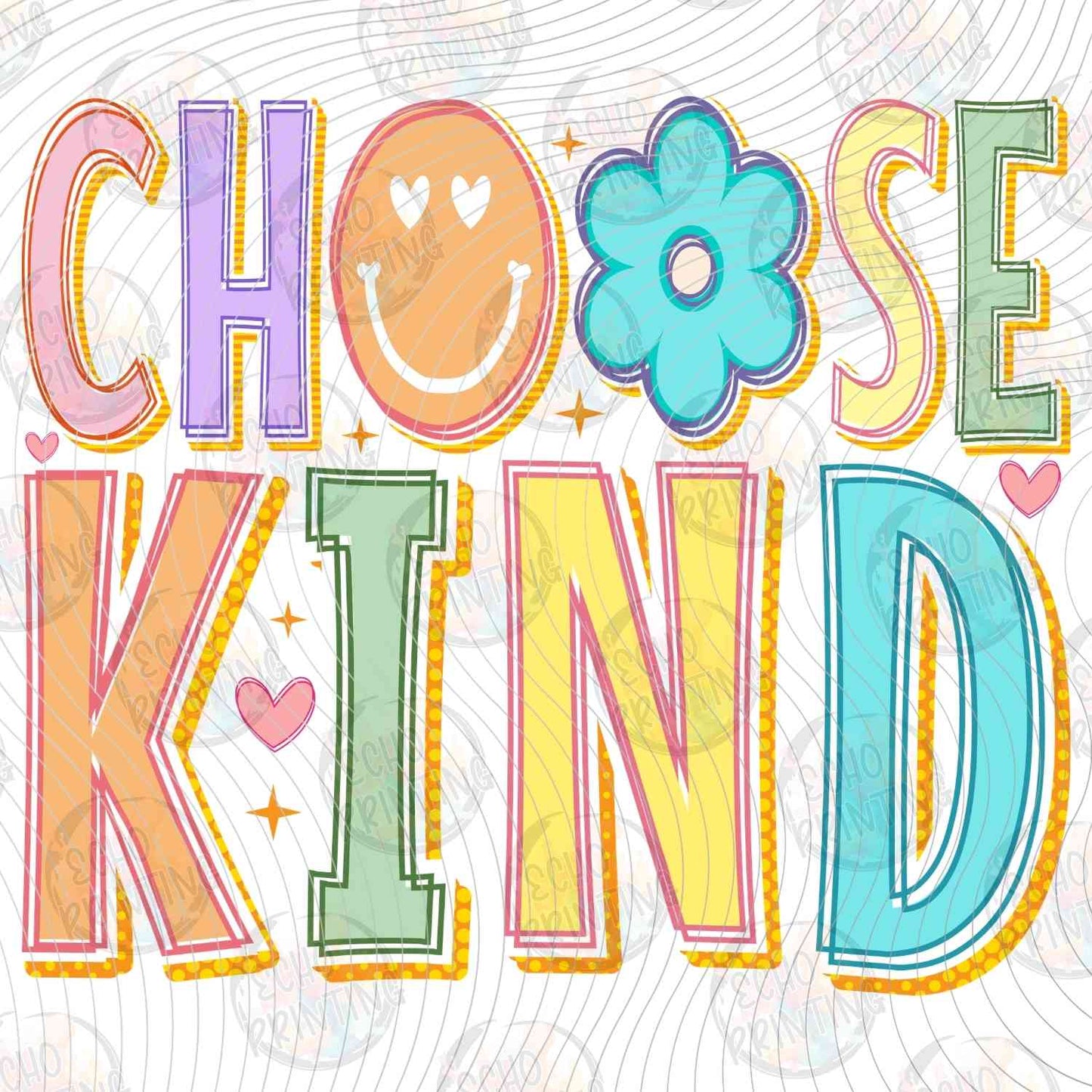 MHSM 491 - CHOOSE KIND RETRO LETTERS