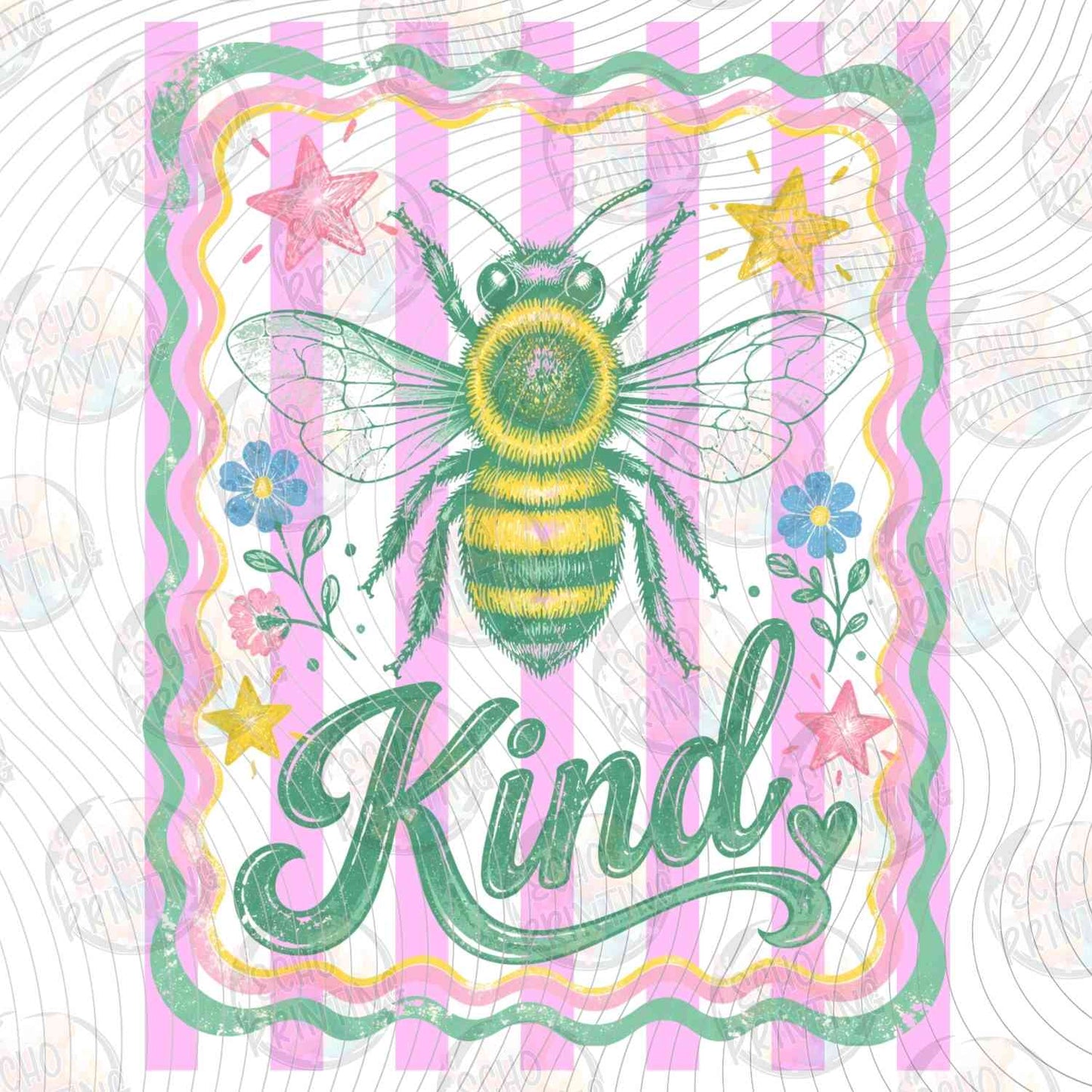 MHSM 494 - KIND BEE PINK STRIPES