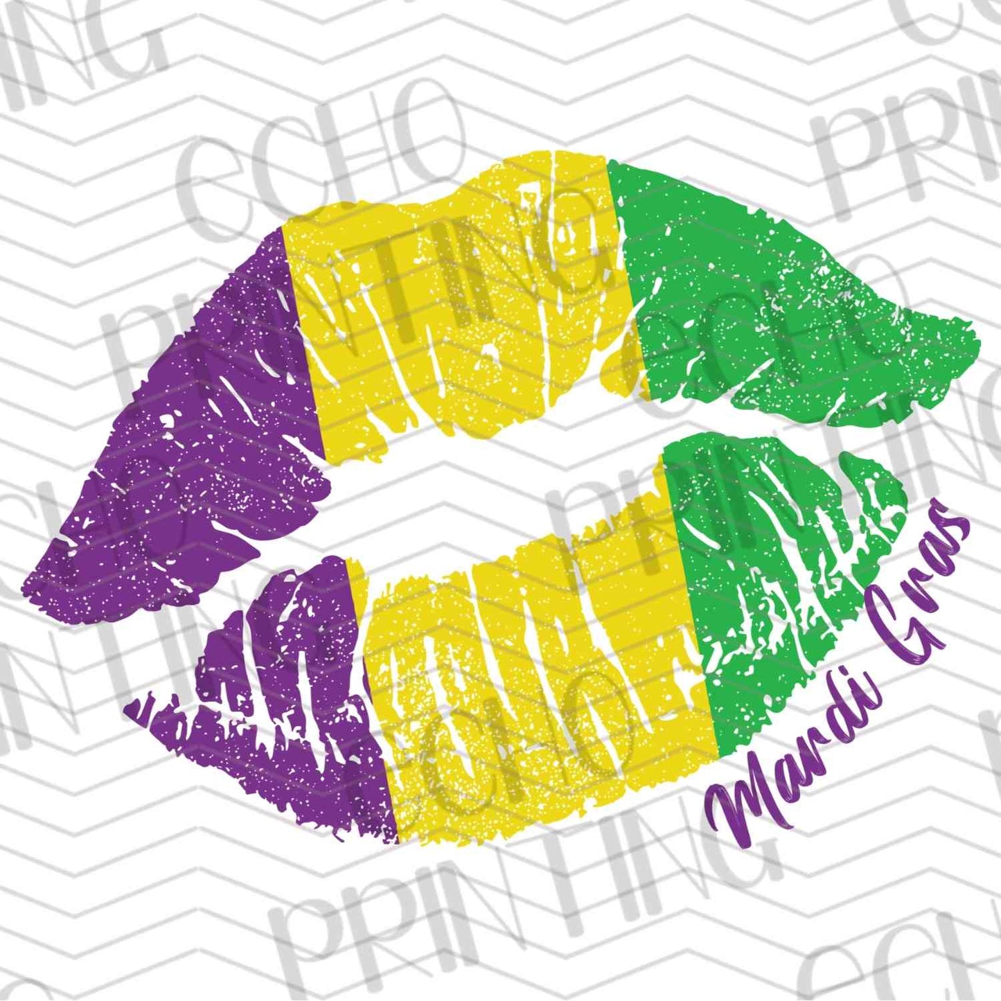 MRGG 73 - PURPLE GOLD KISS PRINT