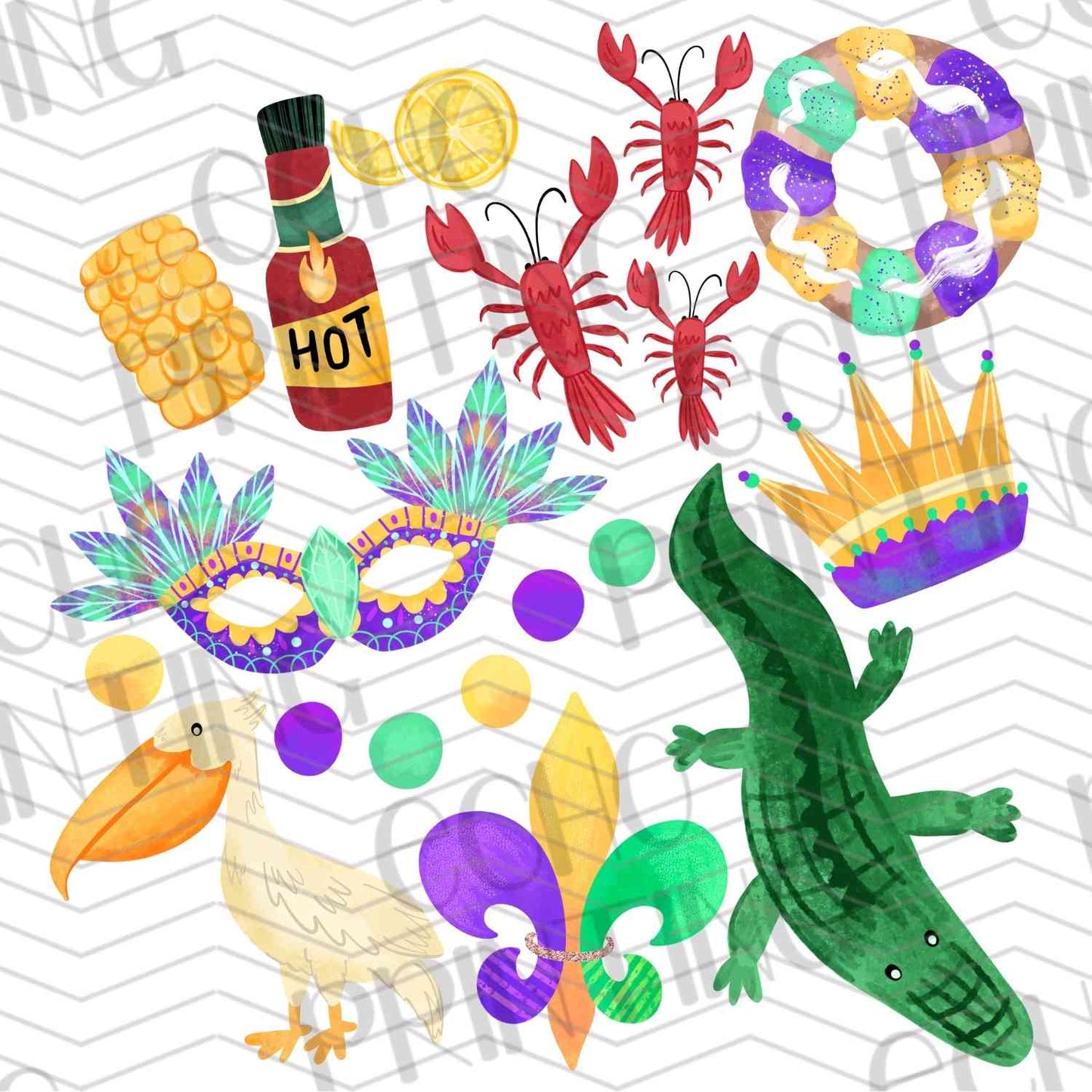 MRGG 90 - LOUISIANA ICON COLLAGE