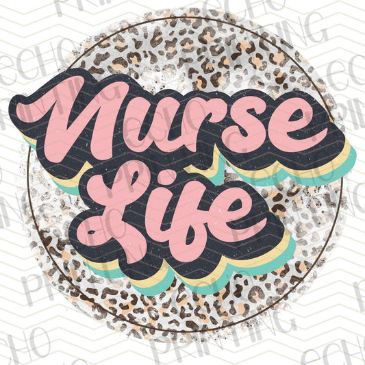 NRS116 - PINK LEOPARD NURSE LIFE