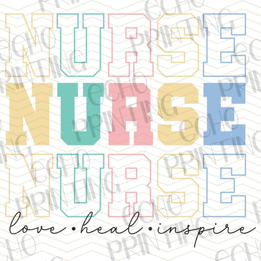 NRS124 - LINE ART COLOR NURSE