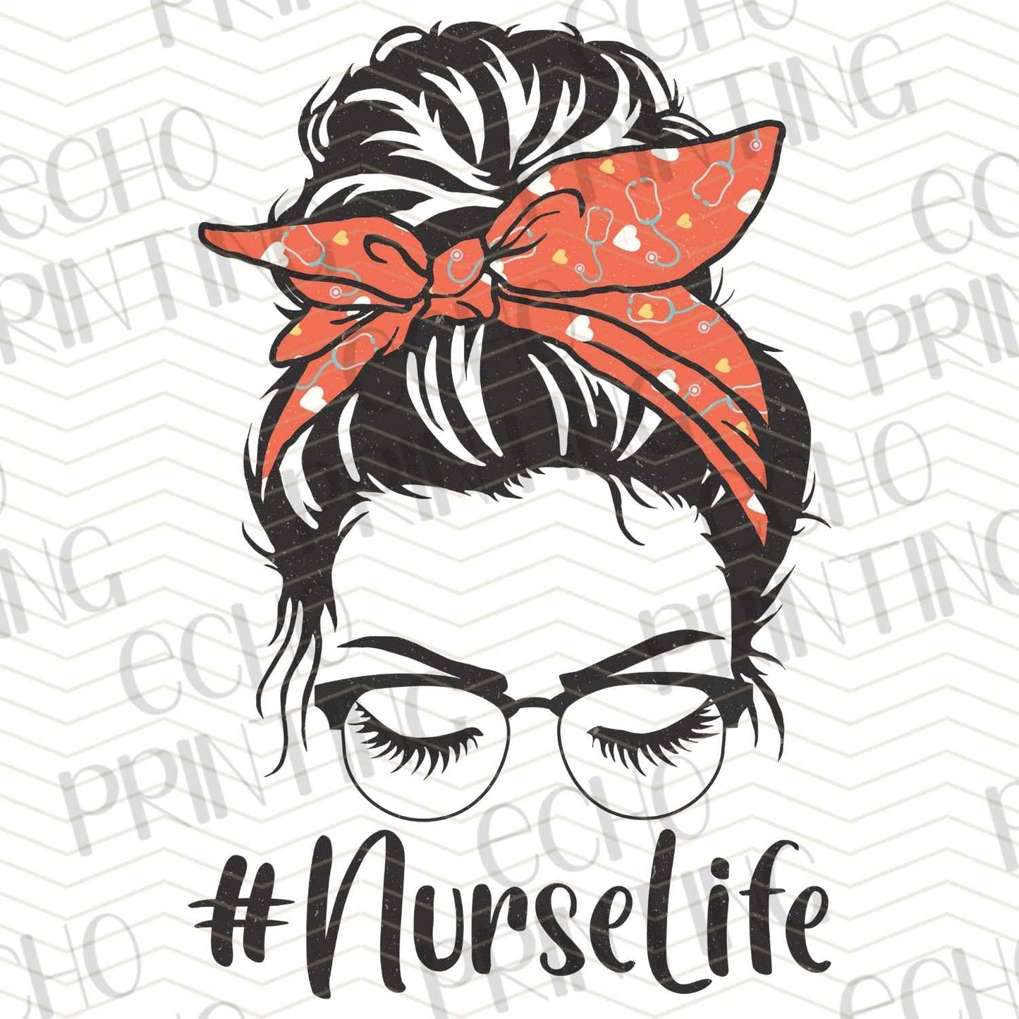 NRS130 - MESSY BUN #NURSELIFE