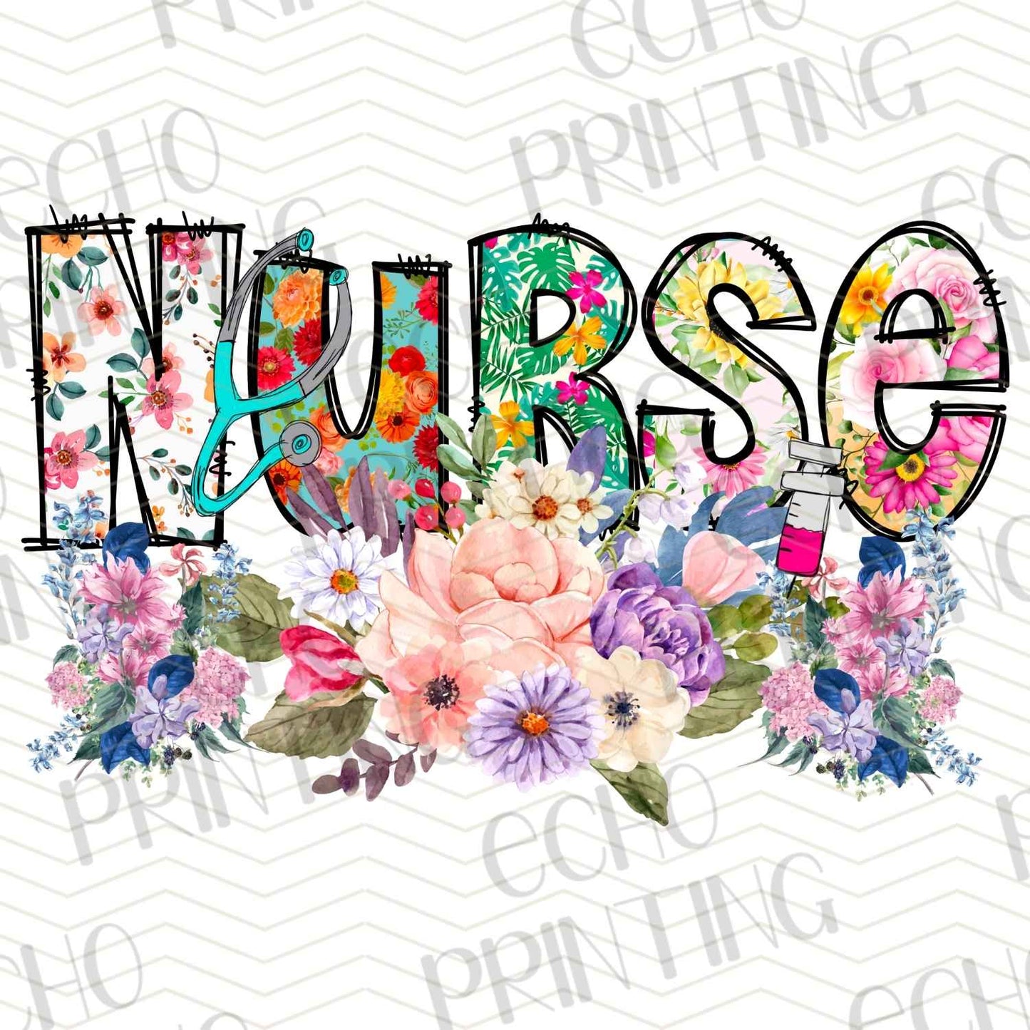 NRS135 - FLORAL BRIGHT NURSE
