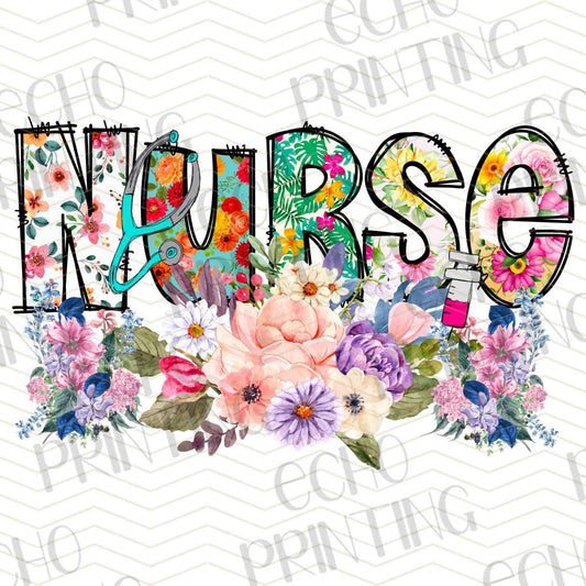 NRS135 - FLORAL BRIGHT NURSE