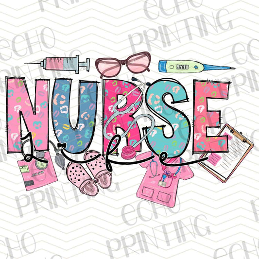 NRS137 - SCRIBBLE STYLE NURSE