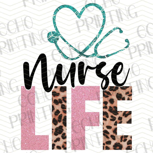 NRS149 - LEOPARD HEART NURSE LIFE
