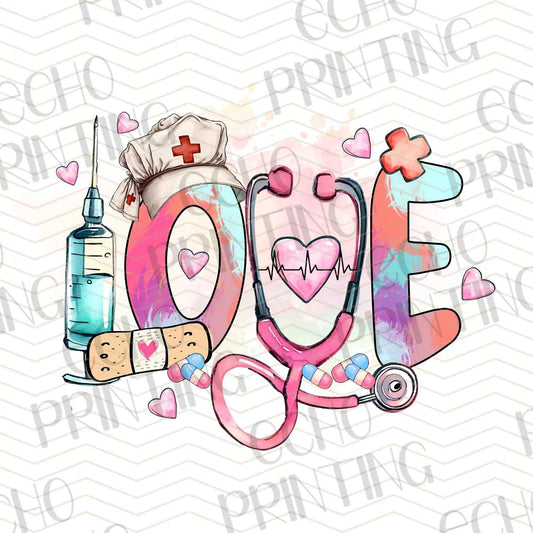 NRS 229 - LOVE STETHOSCOPE PINK STYLE