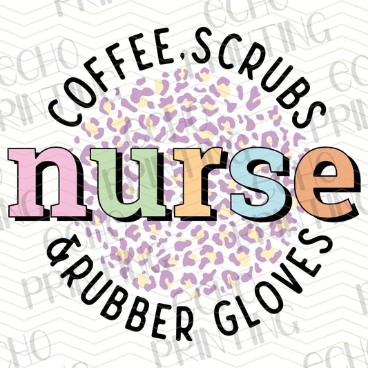 NRS 28 - COFFEE SCRUBS NURSE GRUBBER GLOVES