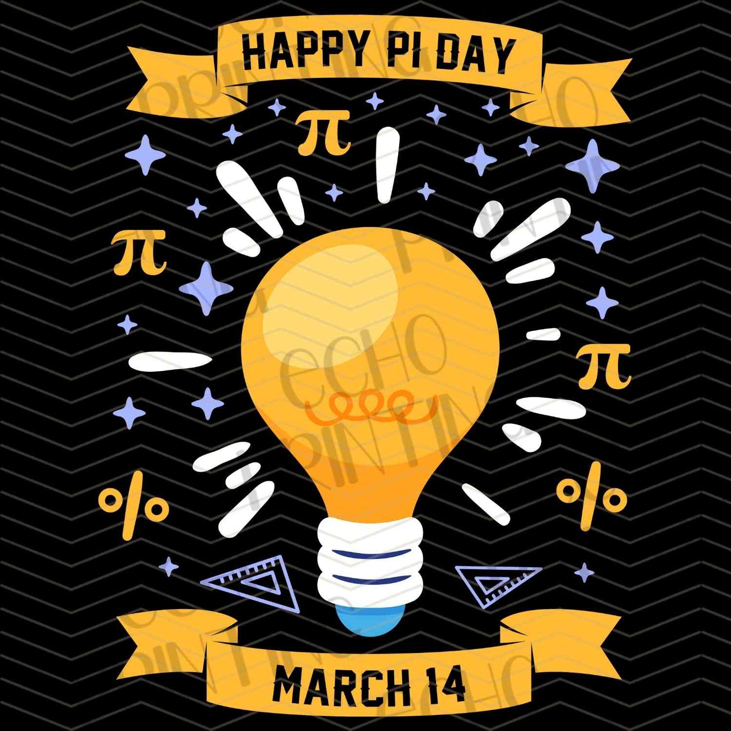 PDYG 74 - HAPPY PI DAY LIGHT BULB