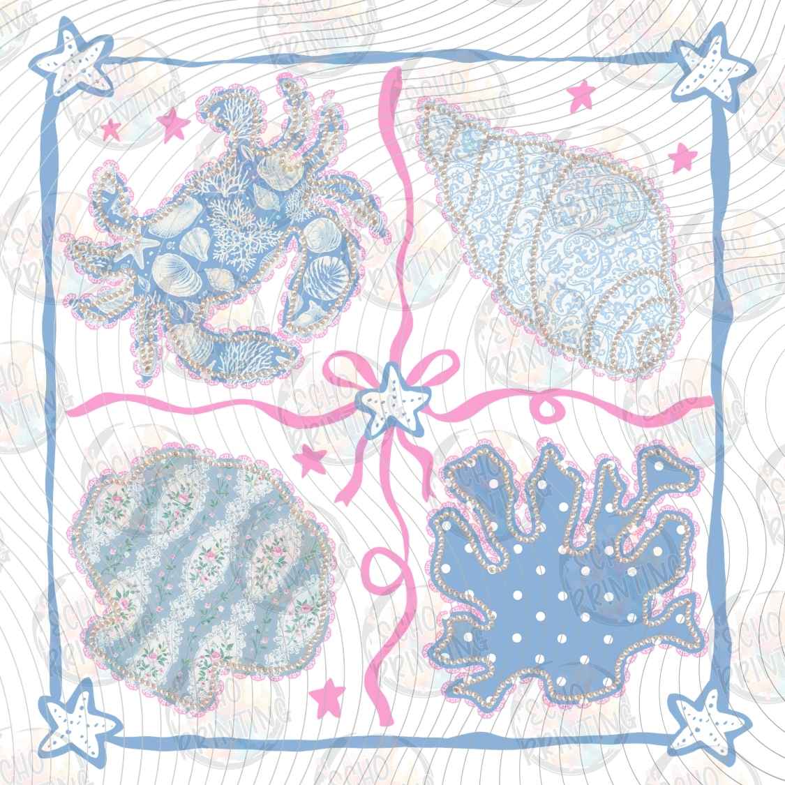 SMRG 1063 - COASTAL SHELLS SUMMER PATTERN