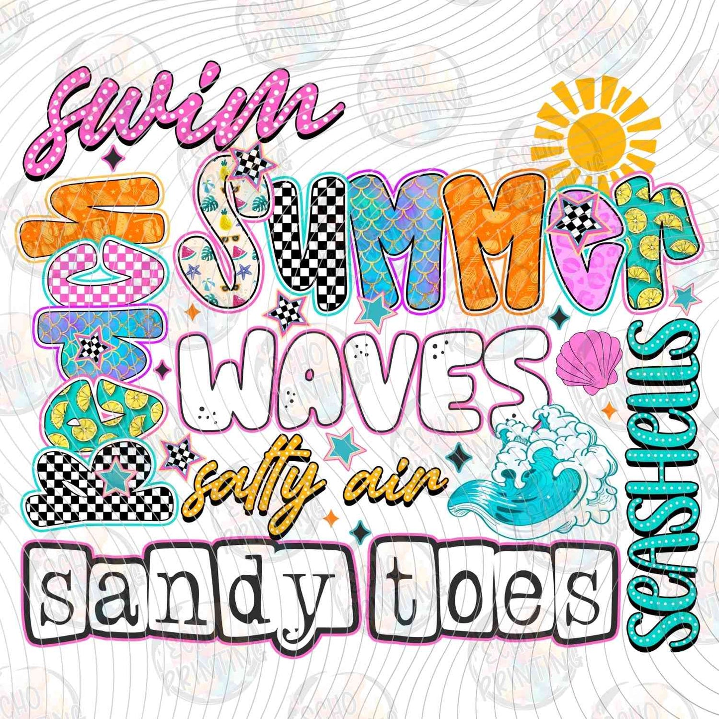 SMRG 524 - SUMMER WAVES AND SANDY TOES PINK