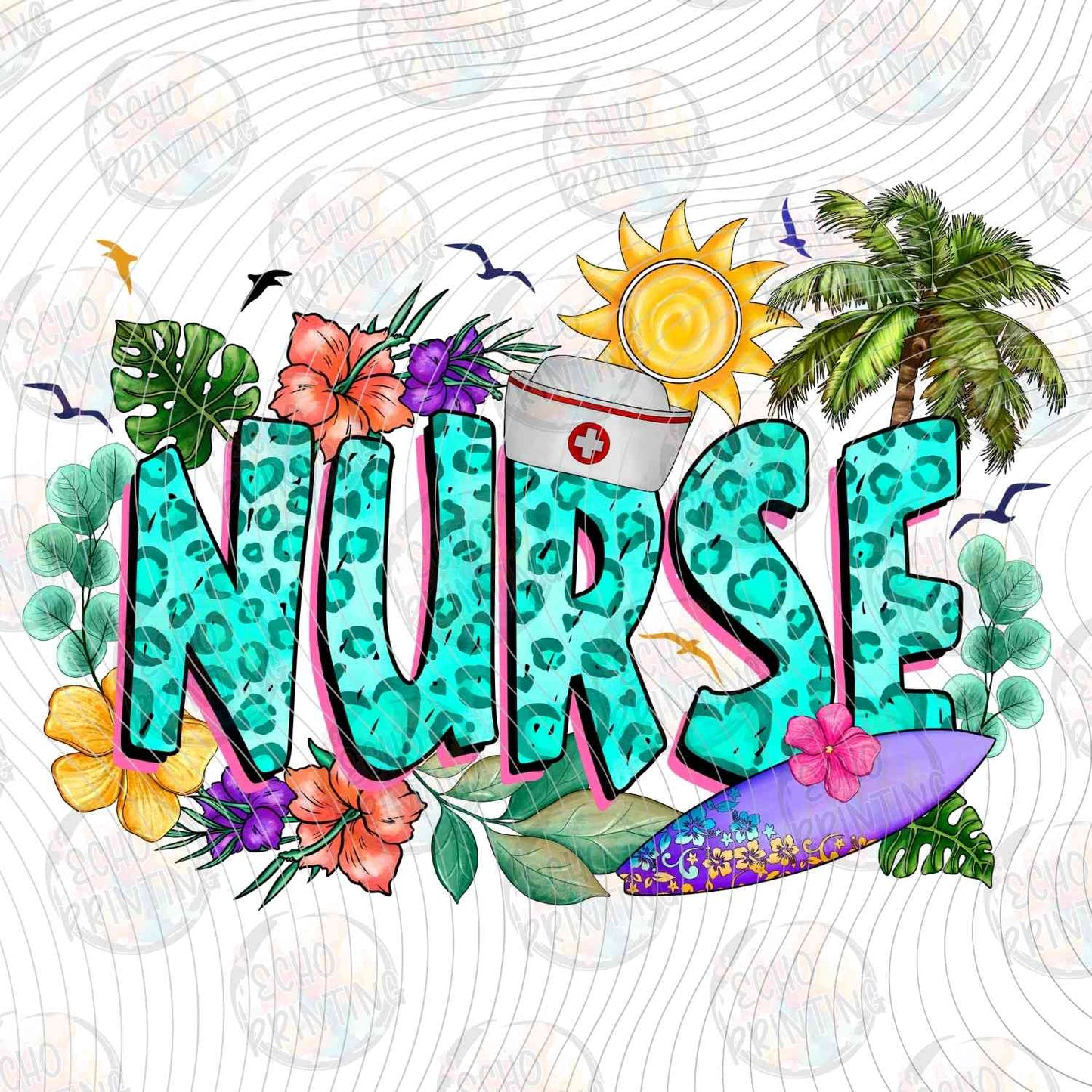 SMRG 551 - SUMMER NURSE BEACH VIBES
