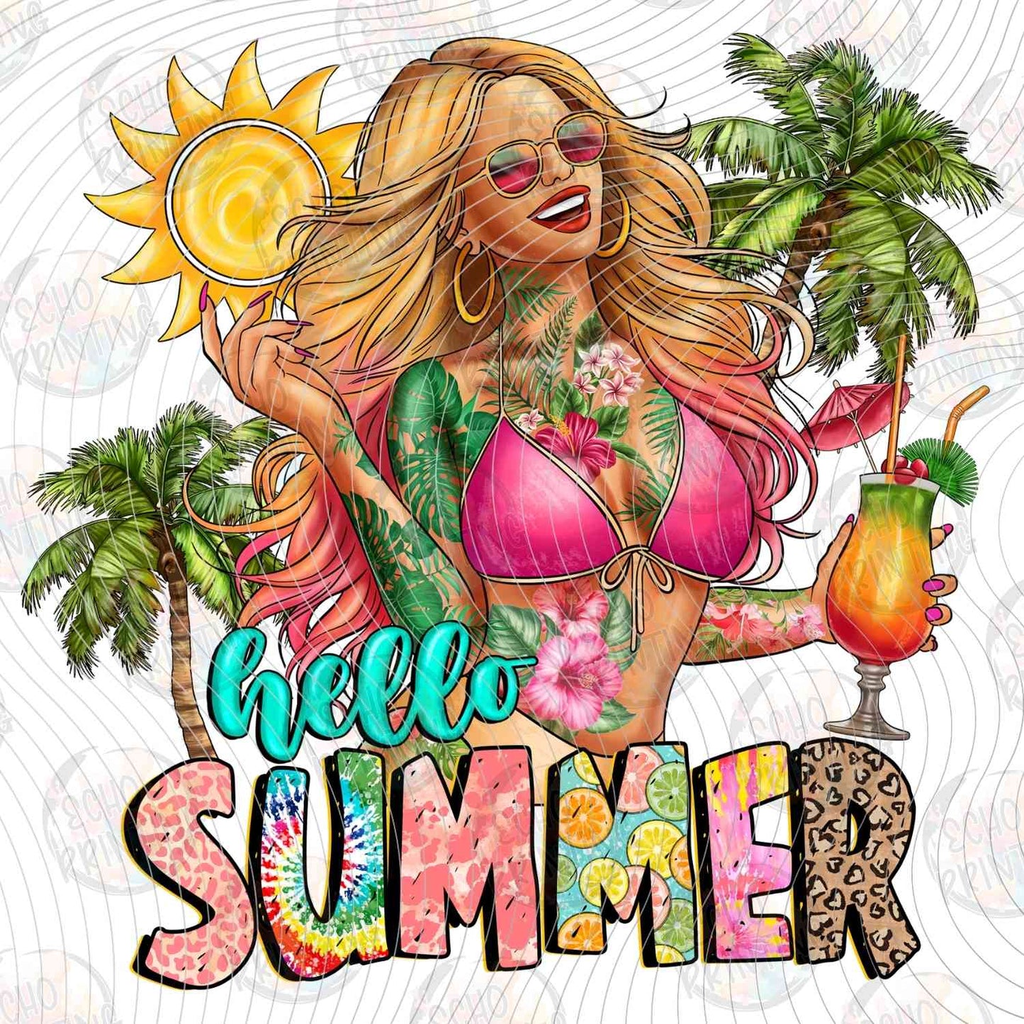 SMRG 558 - HELLO SUMMER TROPICAL CHARACTER