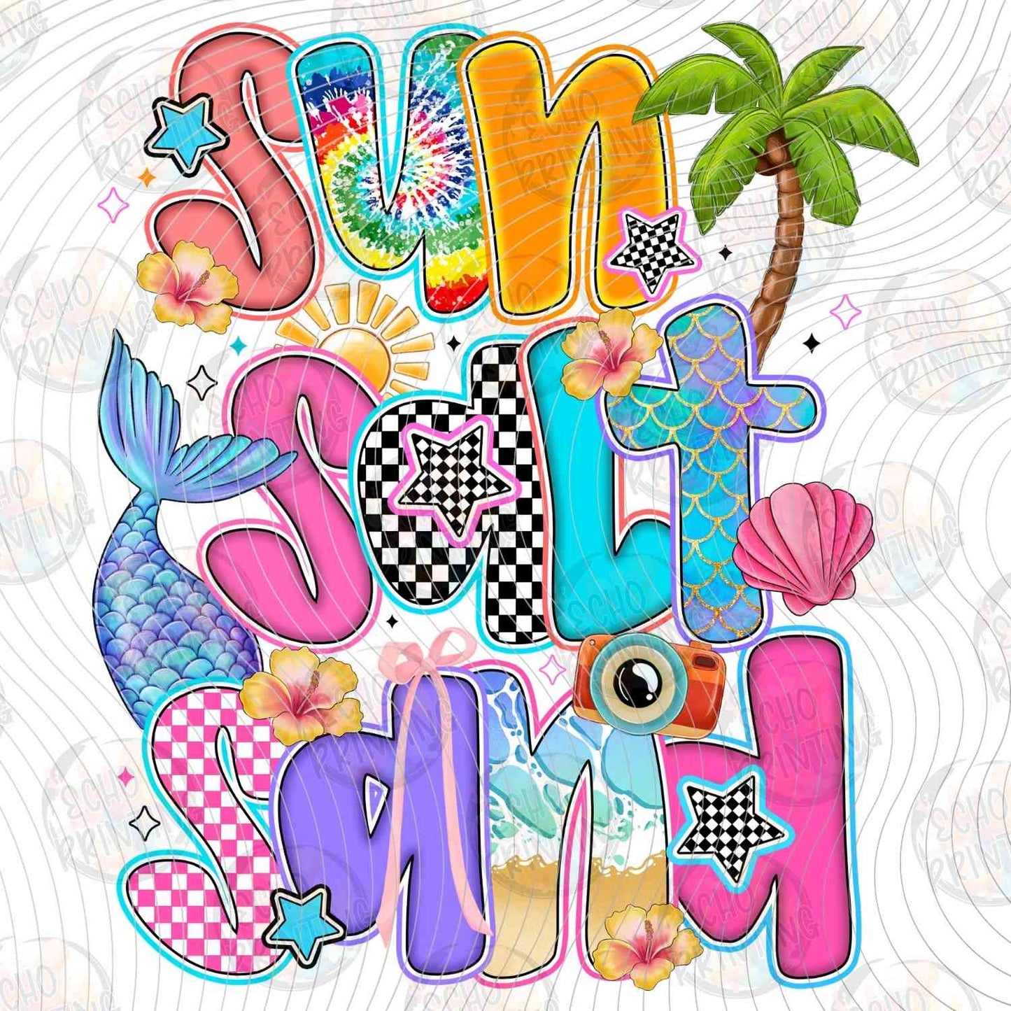 SMRG 611 - SUN SALT SAND RETRO TYPOGRAPHY