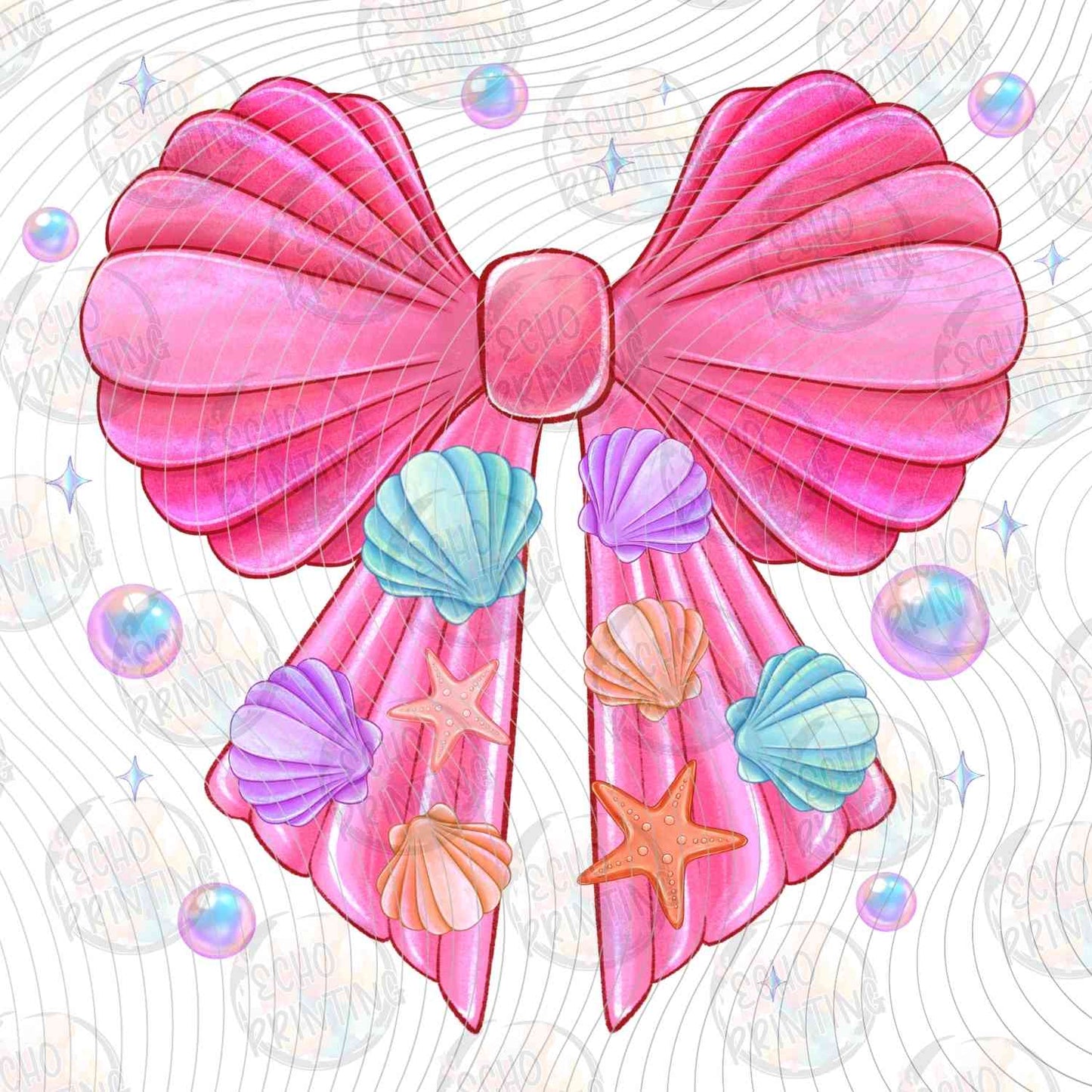SMRG 615 - TROPICAL SEASHELL ACCENT BOW