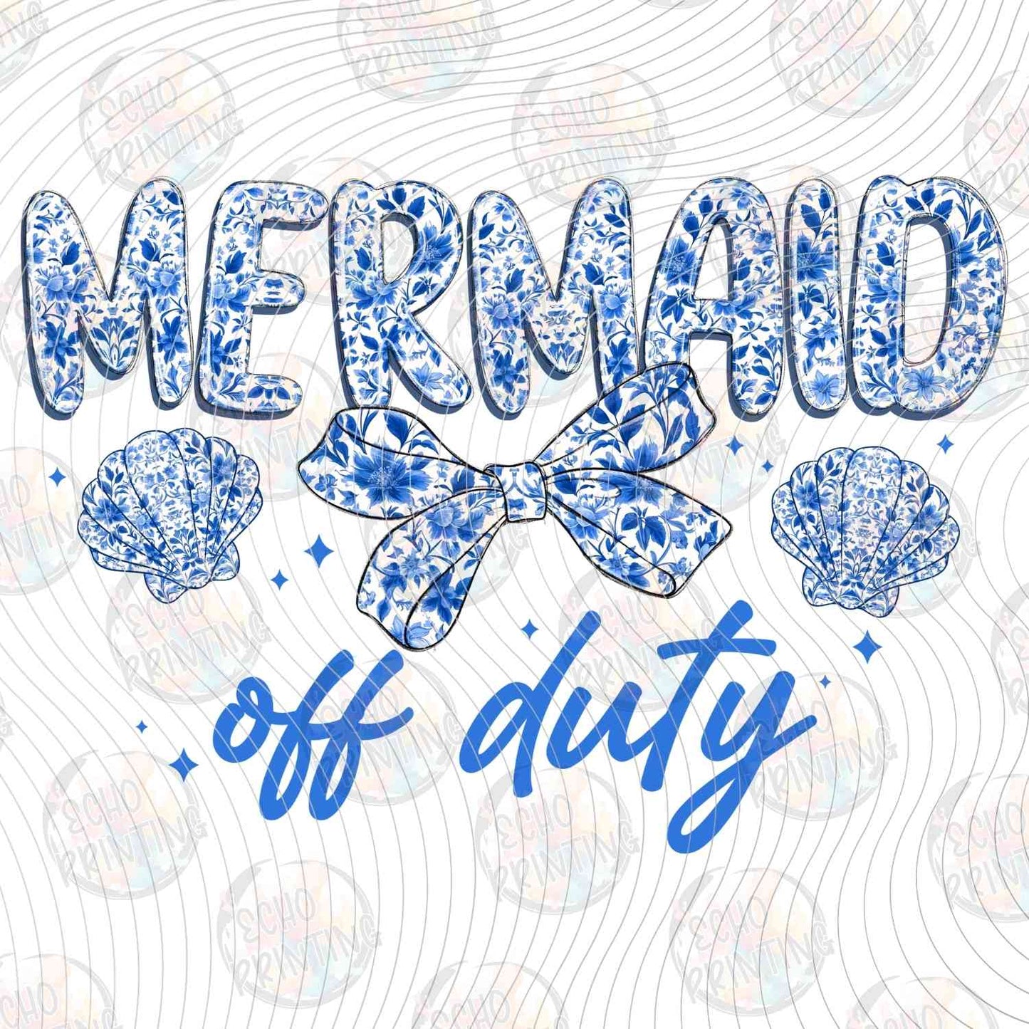 SMRG 630 - MERMAID OFF DUTY BLUE TEXTURE