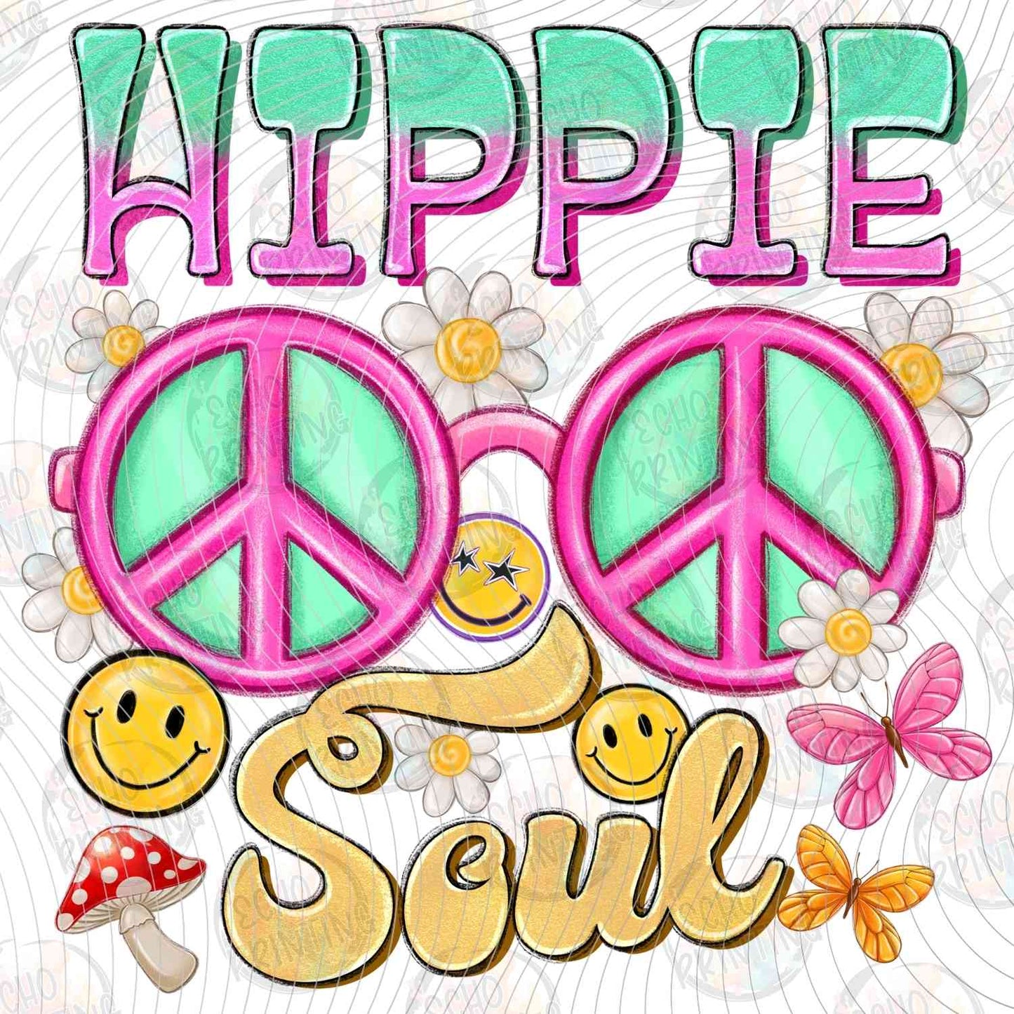SMRG 652 - HIPPIE SOUL RETRO PEACE SIGN