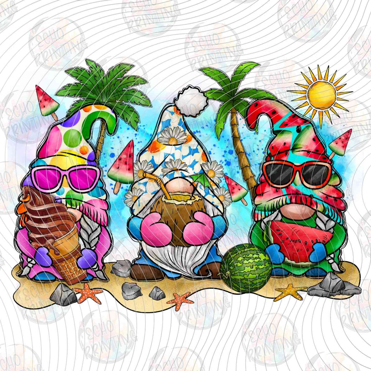 SMRG 708 - TROPICAL BEACH GNOME TRIO