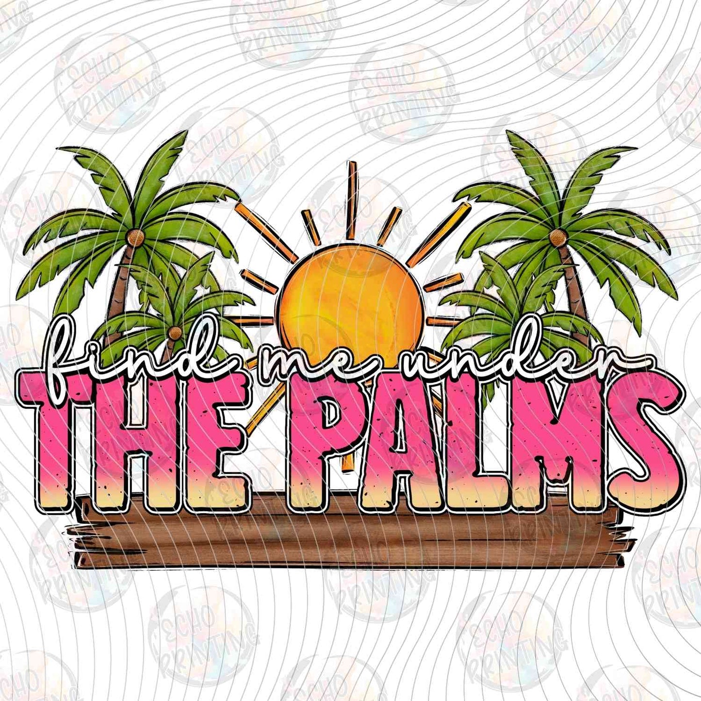 SMRG 739 - UNDER THE PALMS RETRO SUNSET