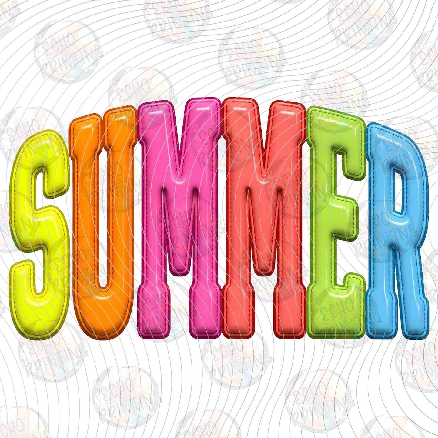 SMRG 868 - BOLD RAINBOW SUMMER TEXT