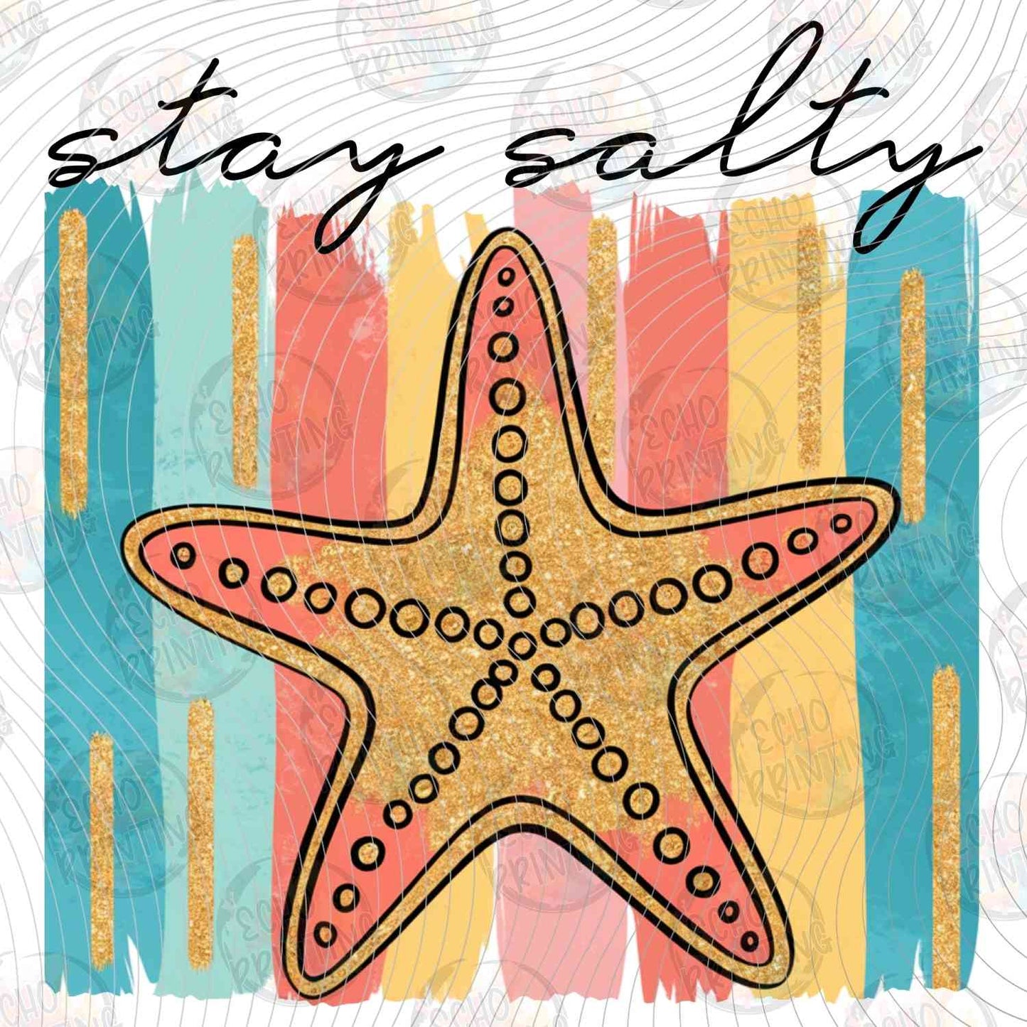 SMRG 888 - STAY SALTY STARFISH ON STRIPES