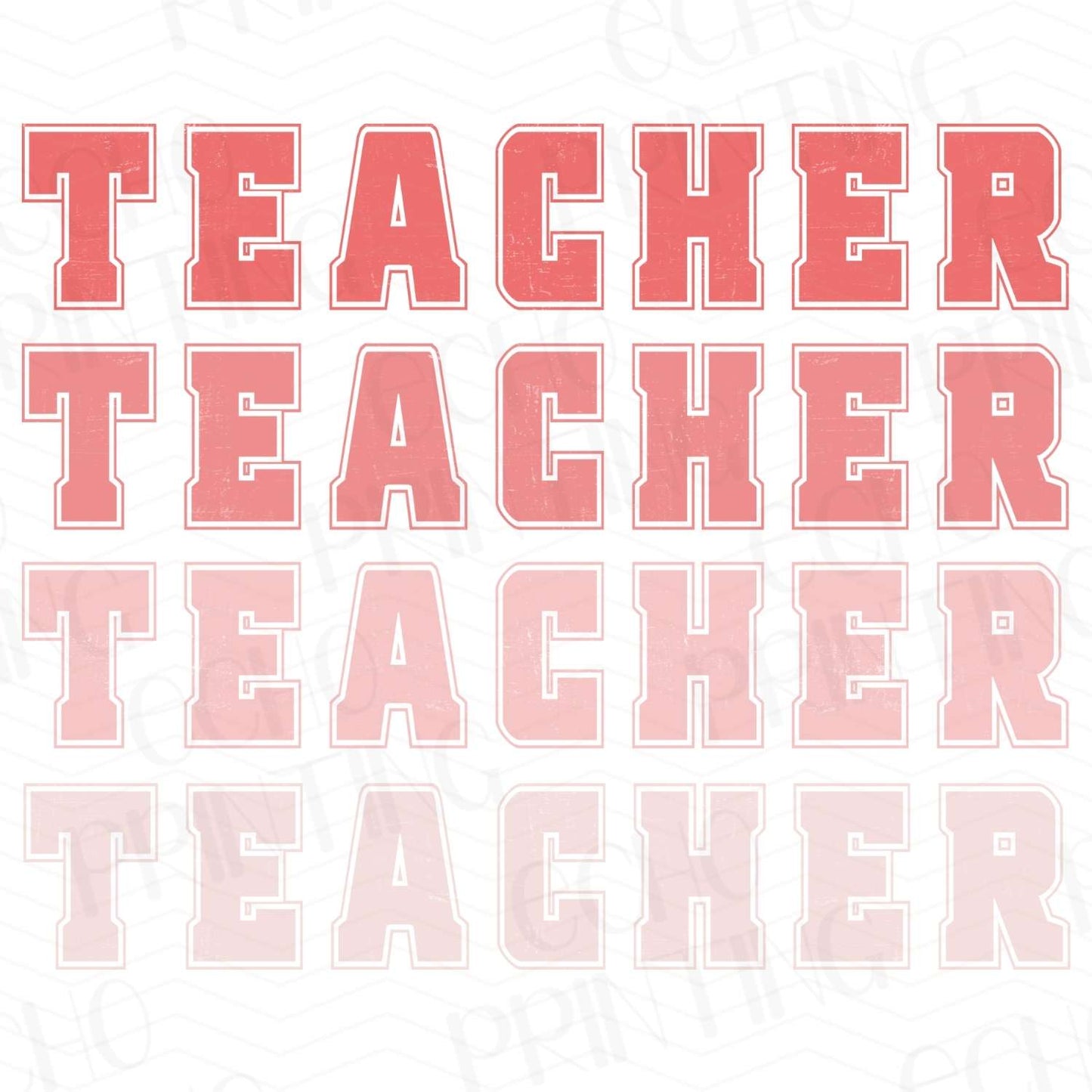 TCHR 189 – PINK STACKED TEACHER