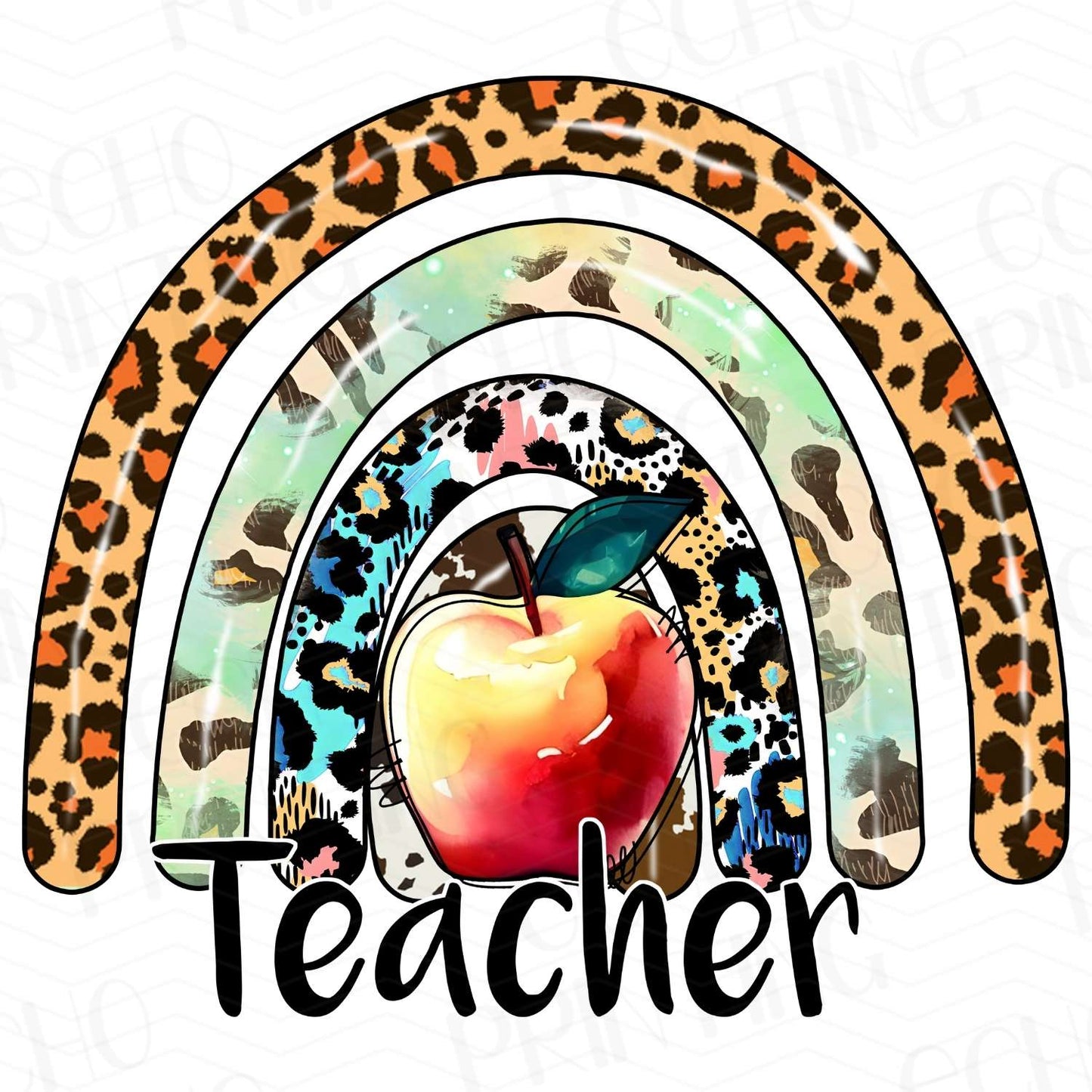 TCHR 205 – LEOPARD RAINBOW TEACHER