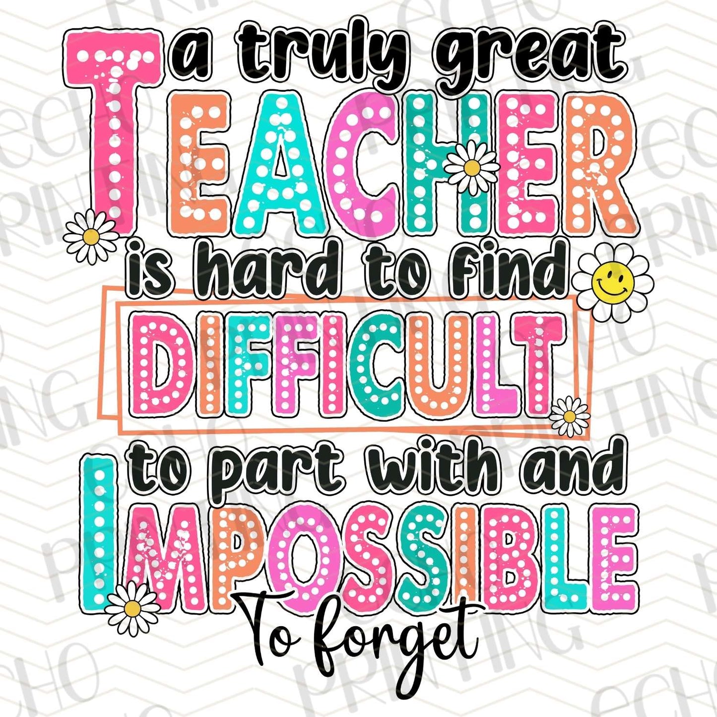 TCHR 334 – GREAT TEACHER DIFFICULT TO PART WITH