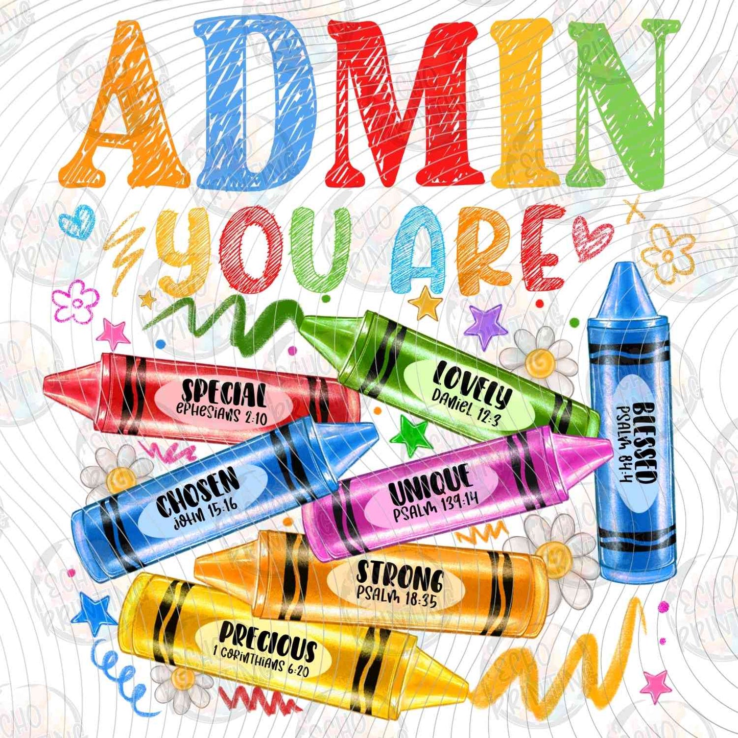 EDCTR 433 - ADMIN YOU ARE COLORFUL MARKERS