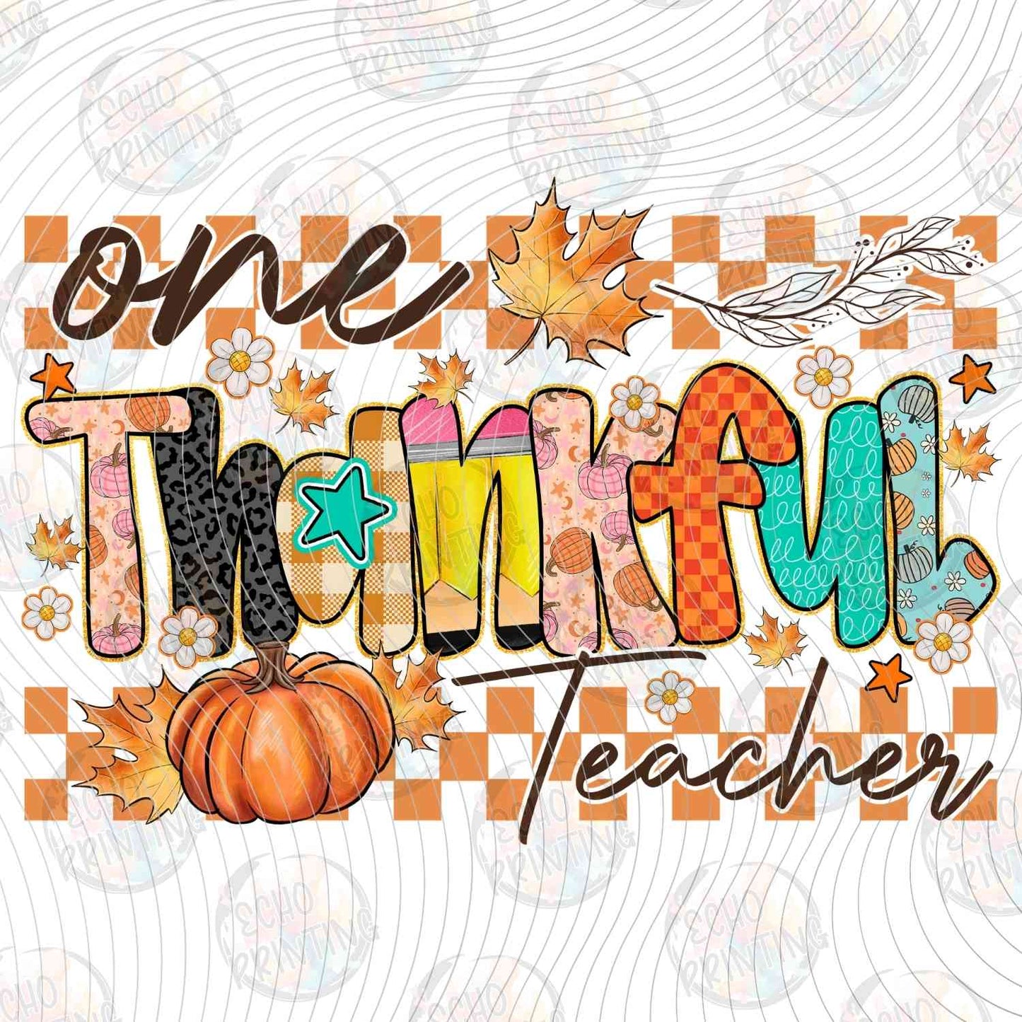 EDCTR 470 - ONE THANKFUL TEACHER CHECKERBOARD