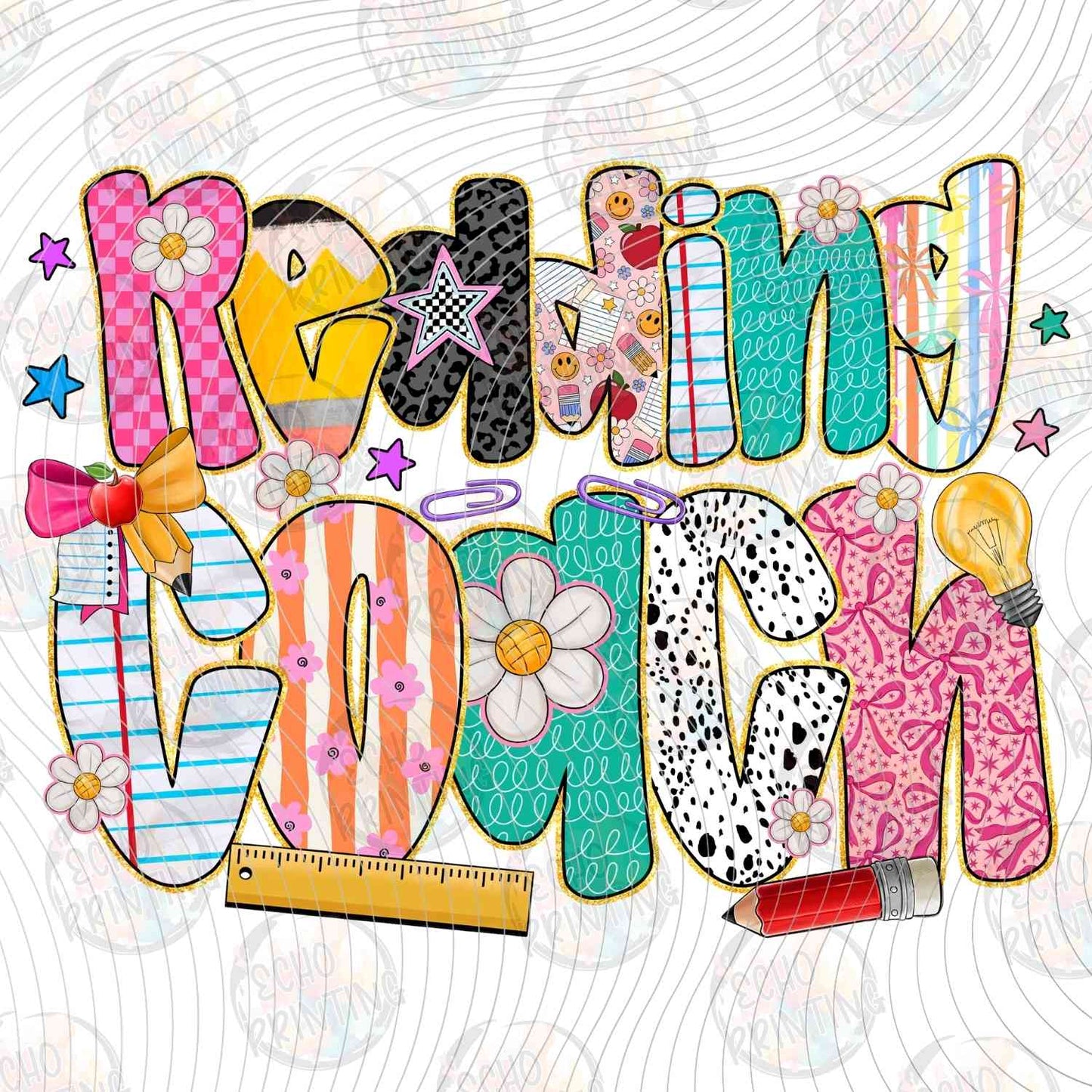 EDCTR 476 - READING COACH COLORFUL PENCIL DESIGN