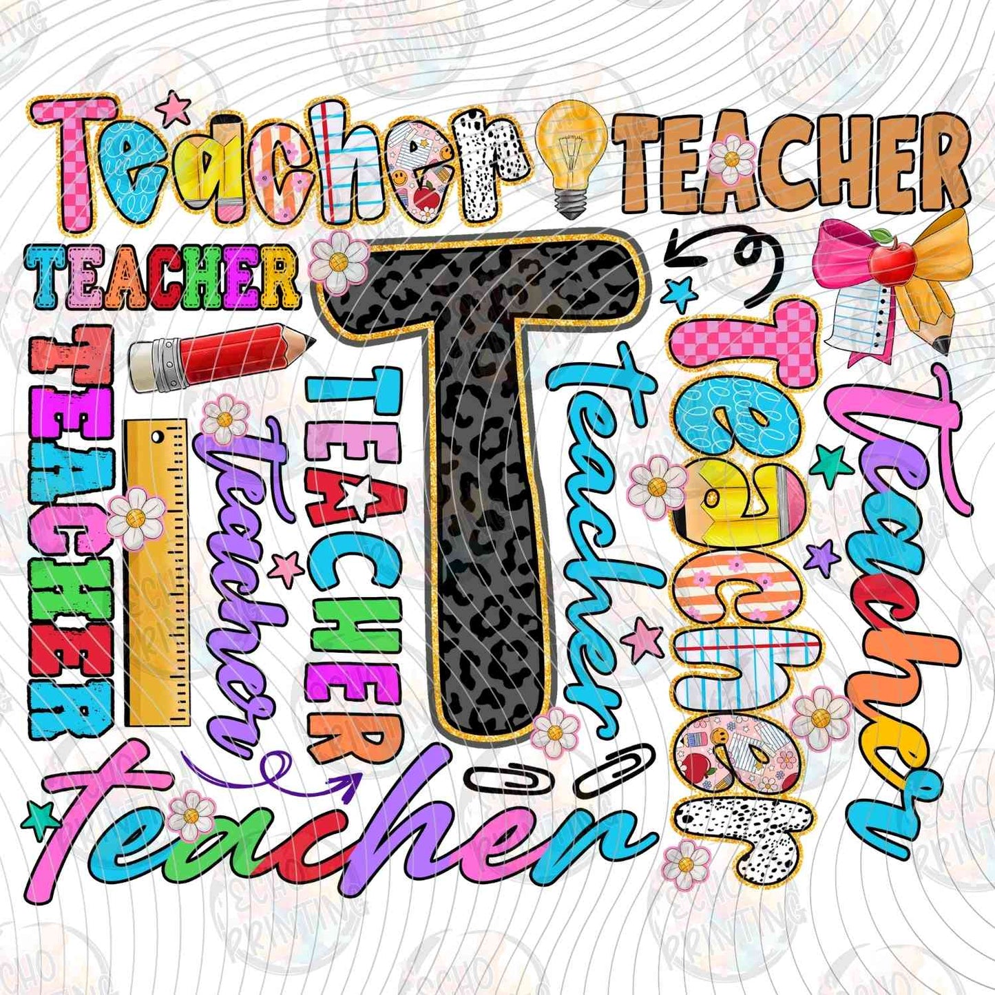 EDCTR 488 - TEACHER REPEATING COLORFUL TEXT