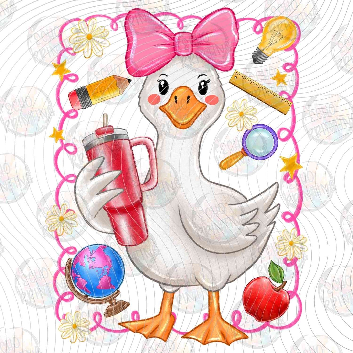 EDCTR 493 - GOOSE TEACHER WITH RED CUP