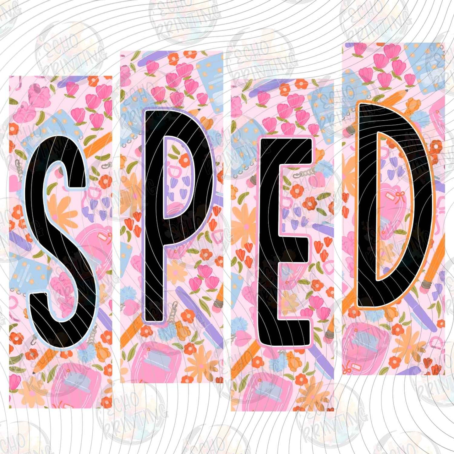 EDCTR 625 - SPECIAL EDUCATION TEACHER RETRO LETTERING