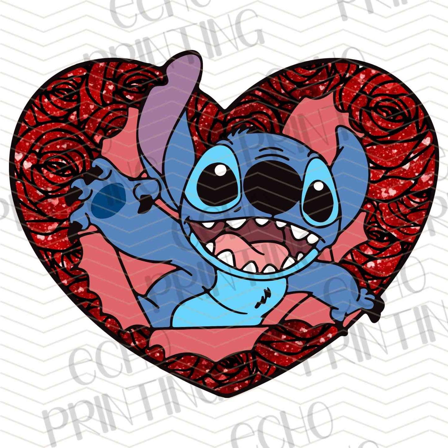 VLTC 174 - BLUE ALIEN HEART VALENTINE ART