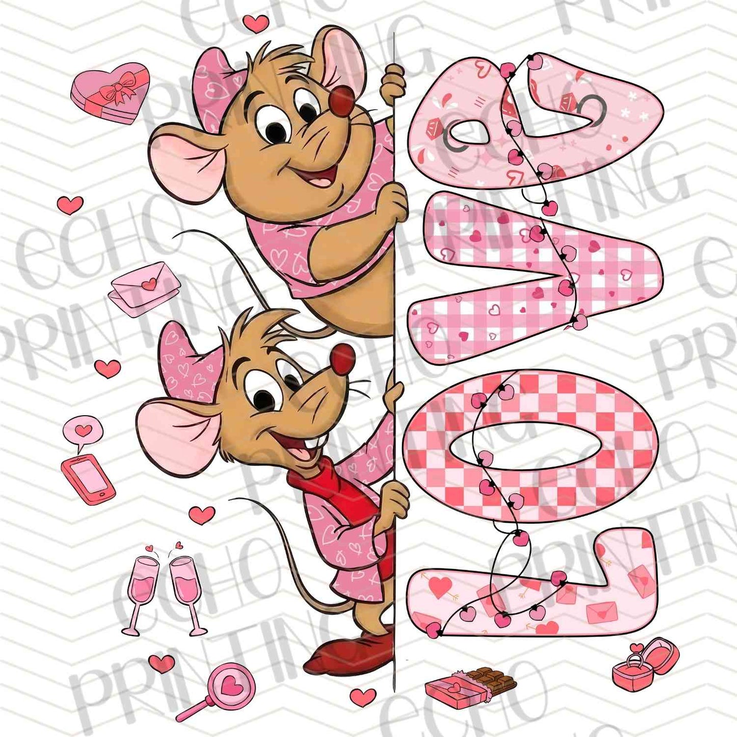 VLTC 199 - WOODLAND ANIMAL VALENTINE XO ART