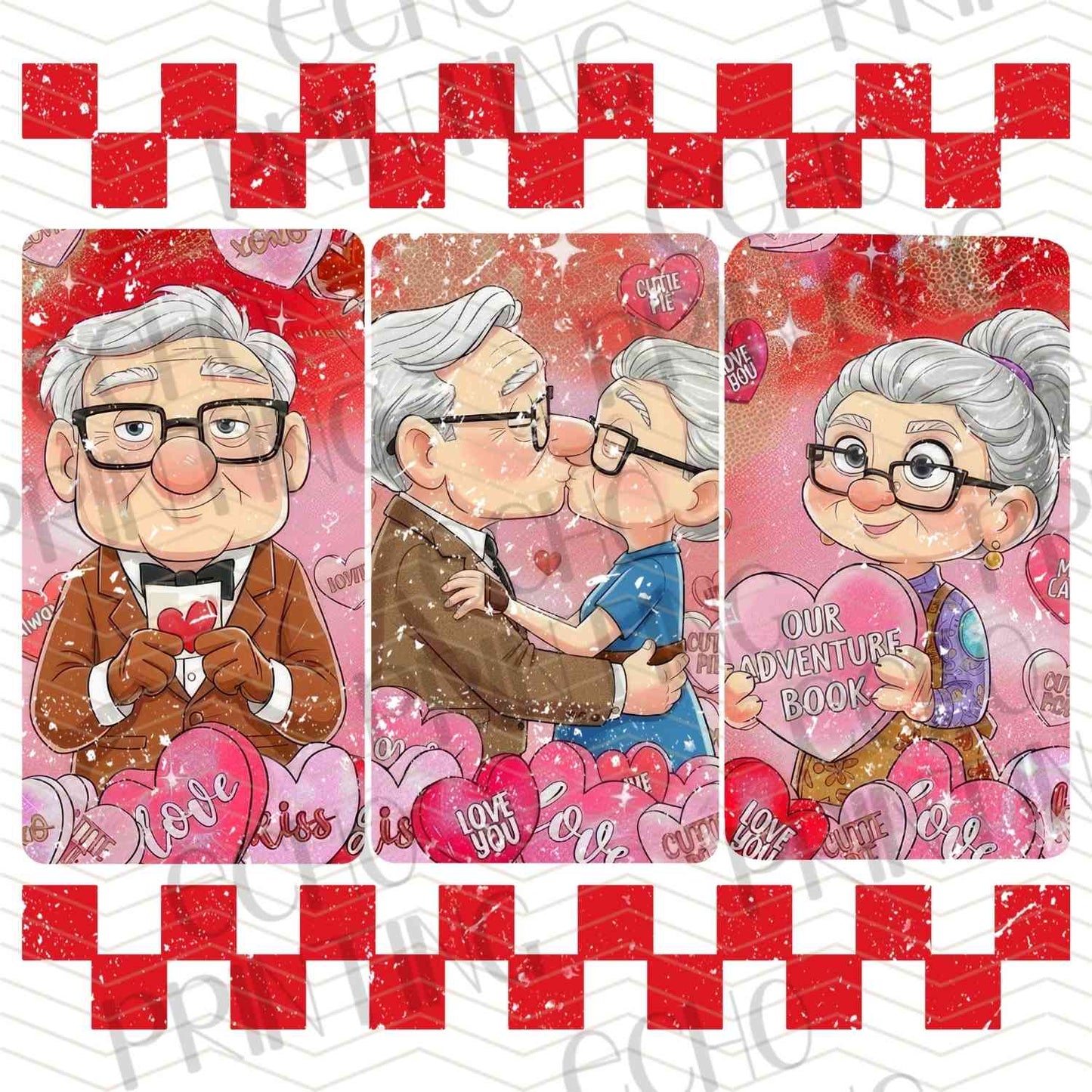 VLTC 208 - ELDER COUPLE LOVE VALENTINE ART