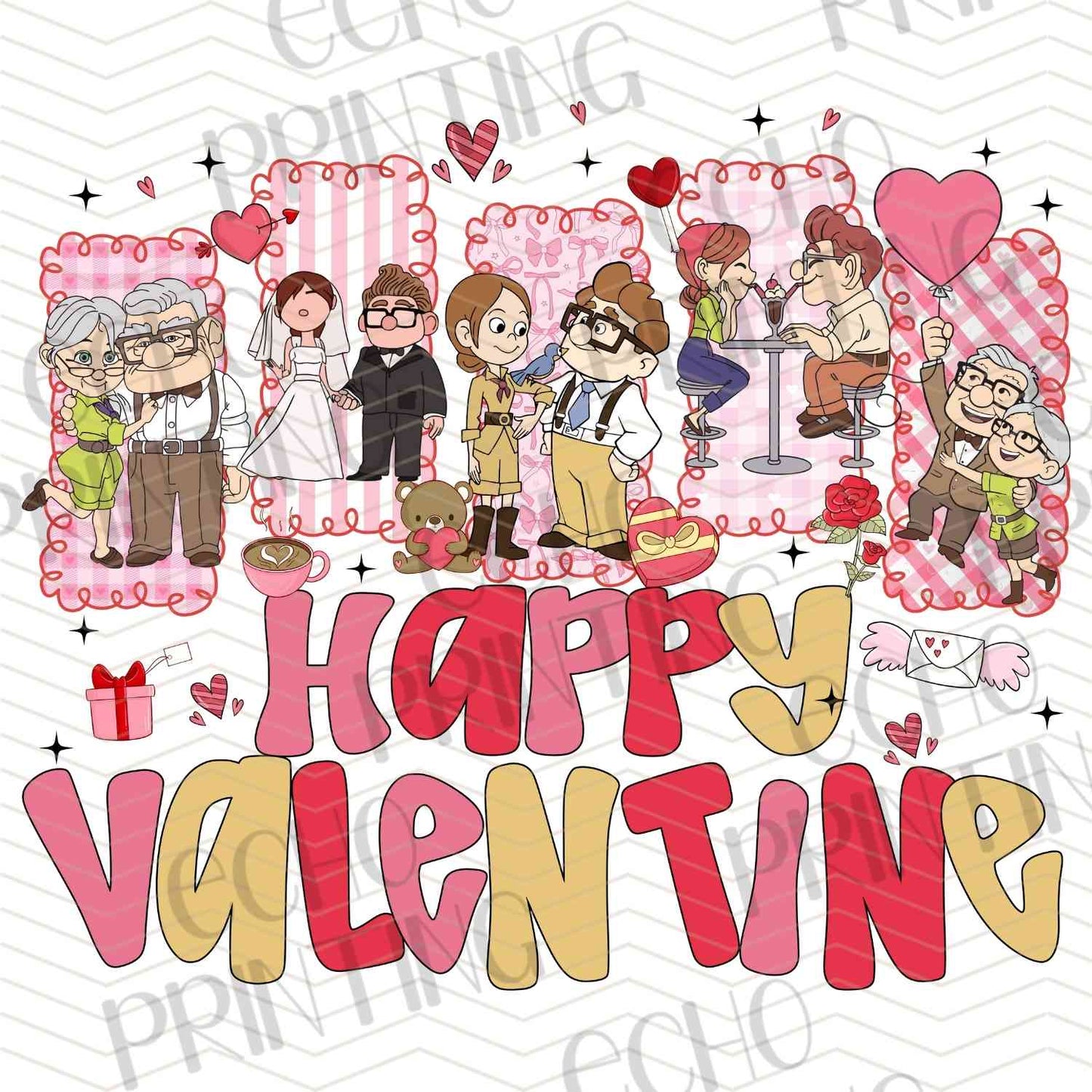 VLTC 211 - HAPPY VALENTINE CARTOON GROUP ART