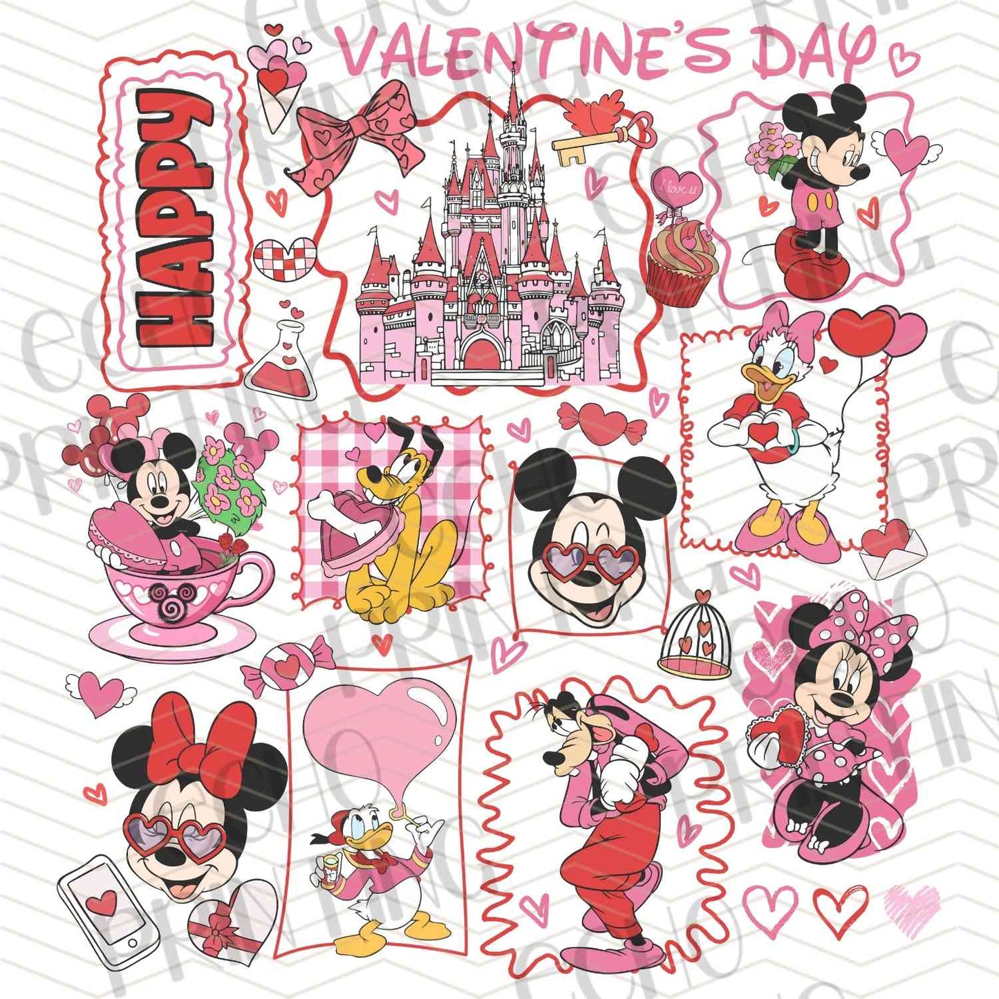 VLTC 250 - VALENTINE CARTOON STICKER COLLECTION