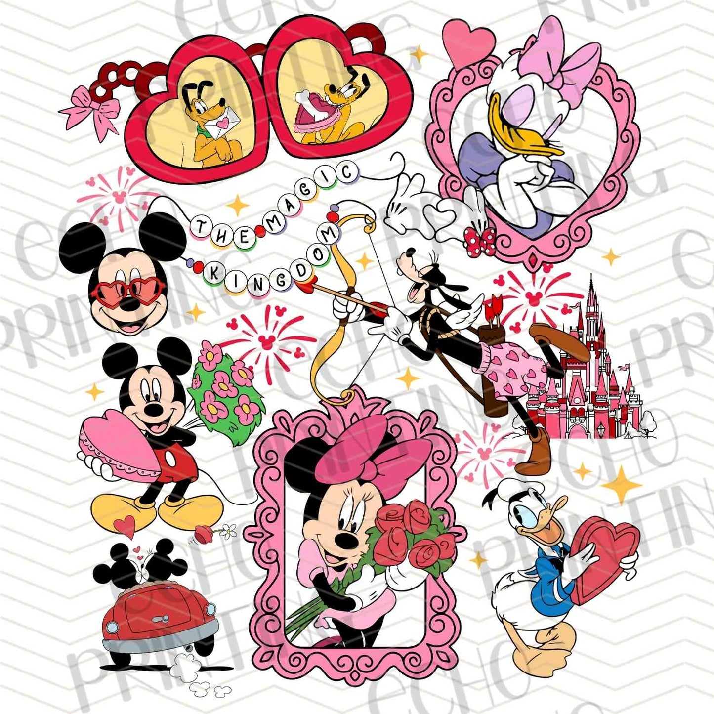 VLTC 259 - CARTOON FRIENDS VALENTINE COLLAGE
