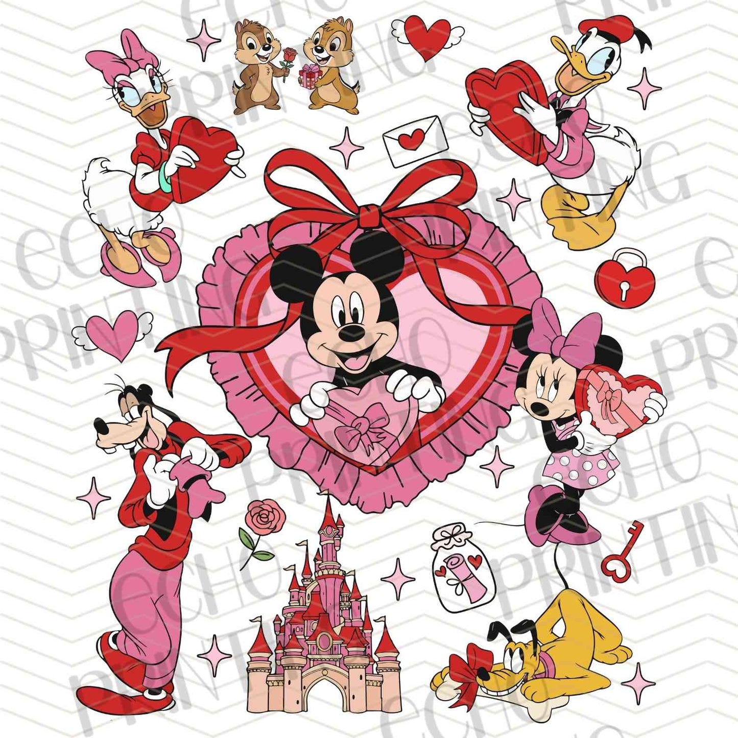 VLTC 260 – HEART FRAME CARTOON VALENTINE ART