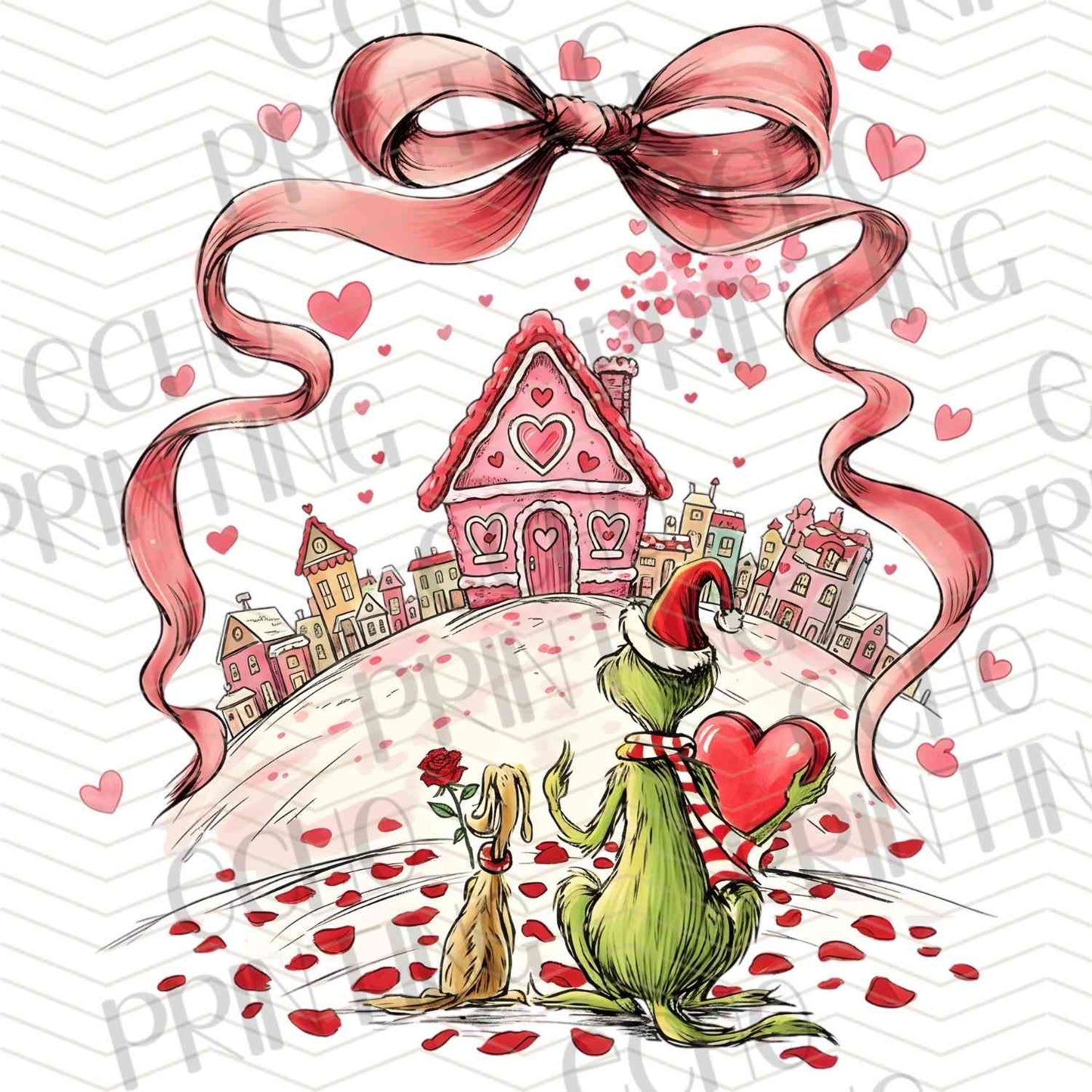 VLTC 308 - ROMANTIC CASTLE BOW VALENTINE ART
