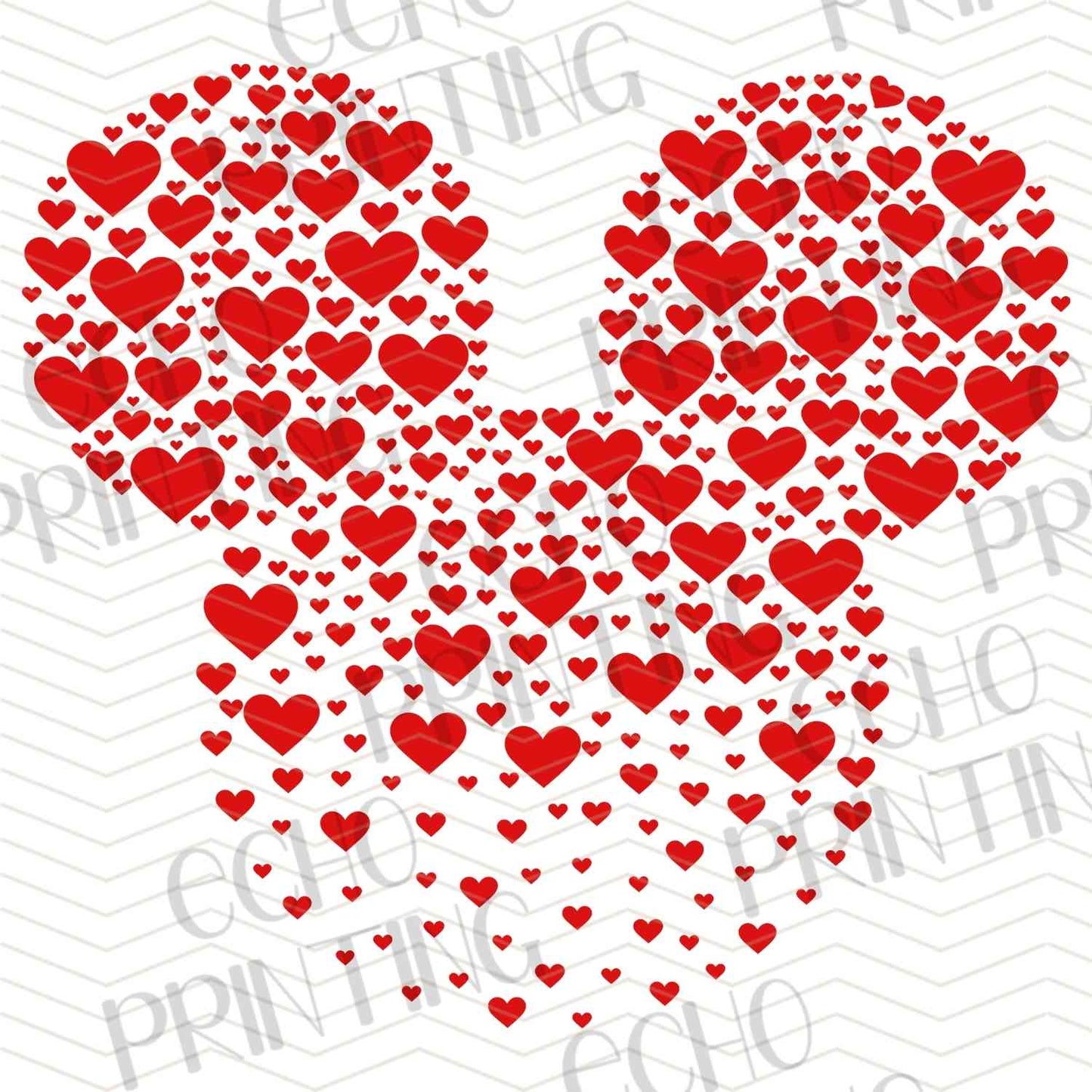 VLTC 319 - RED HEART SILHOUETTE VALENTINE DESIGN