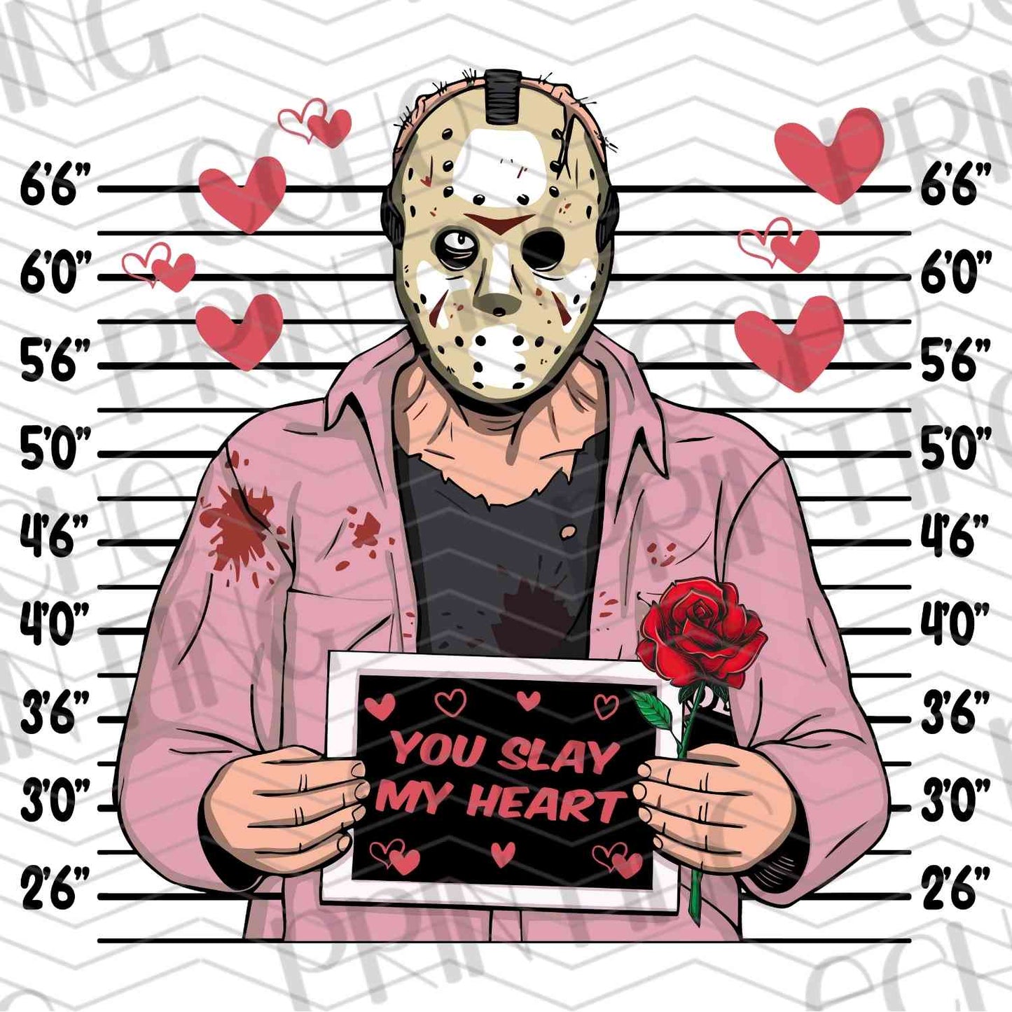 VLTC 41 - MASKED SLASHER HOLDING SIGN