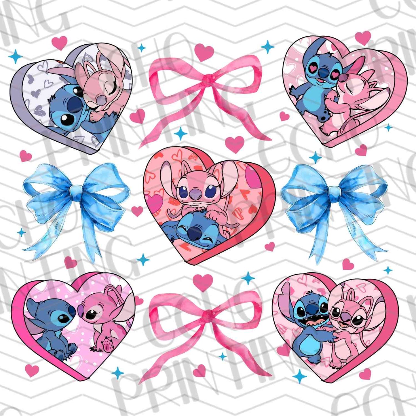 VLTC 97 – PINK CHARACTER VALENTINE GRID