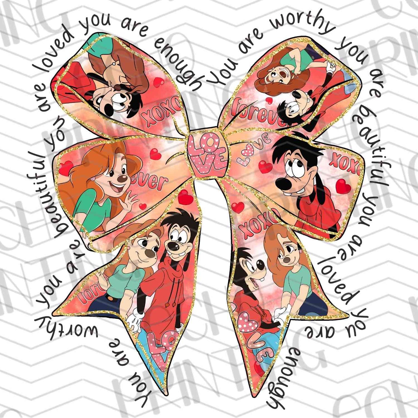 VLTC 98 – BLUE AND PINK ALIEN HEART BOWS