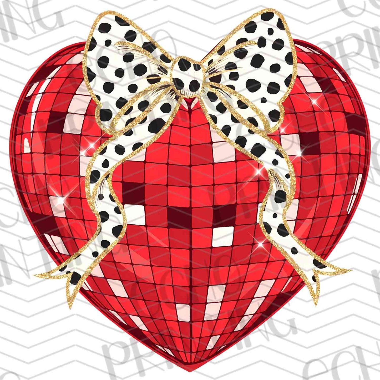 VLTG 114 - RED CHECK HEART BOW