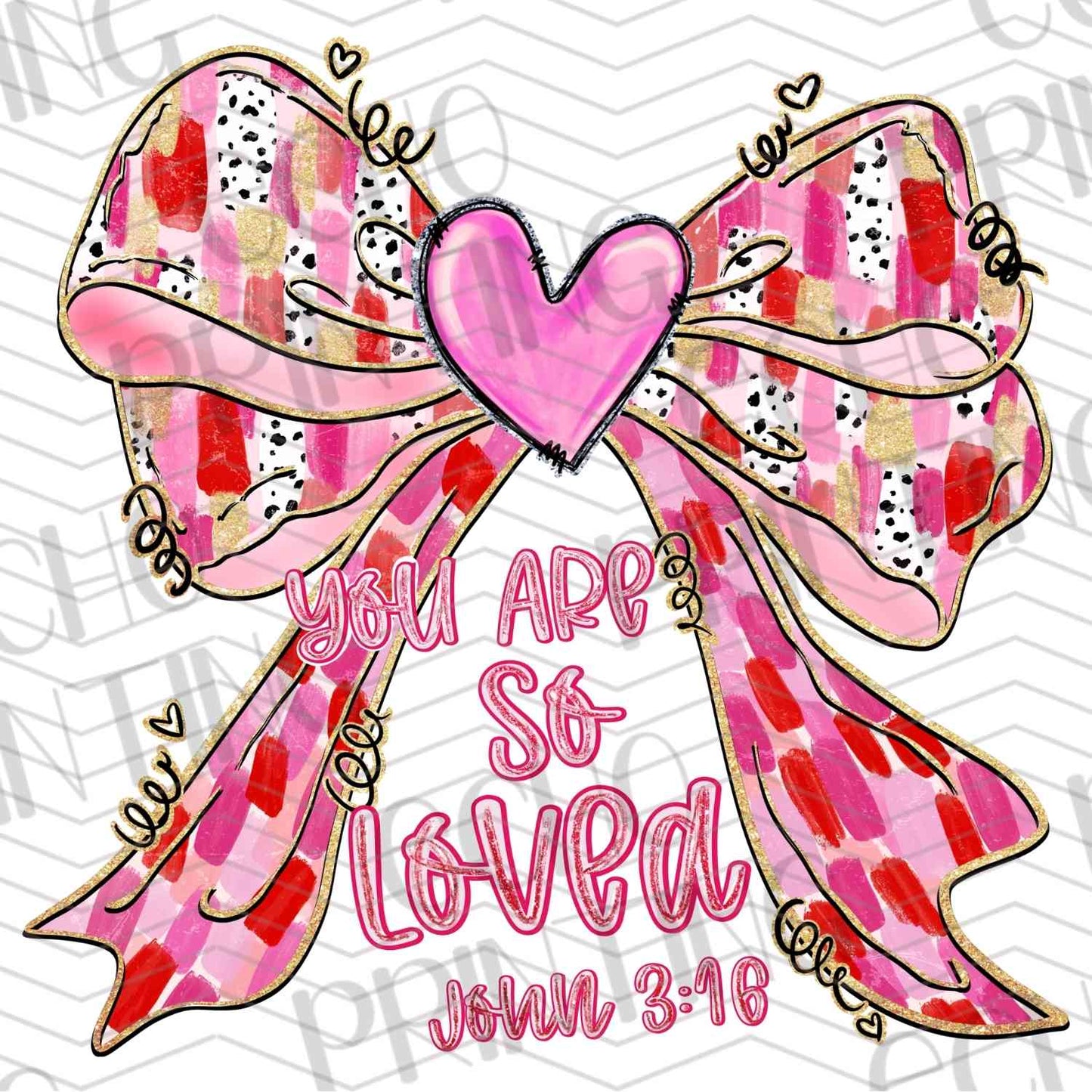 VLTG 120 - PINK HEART BOW LABEL